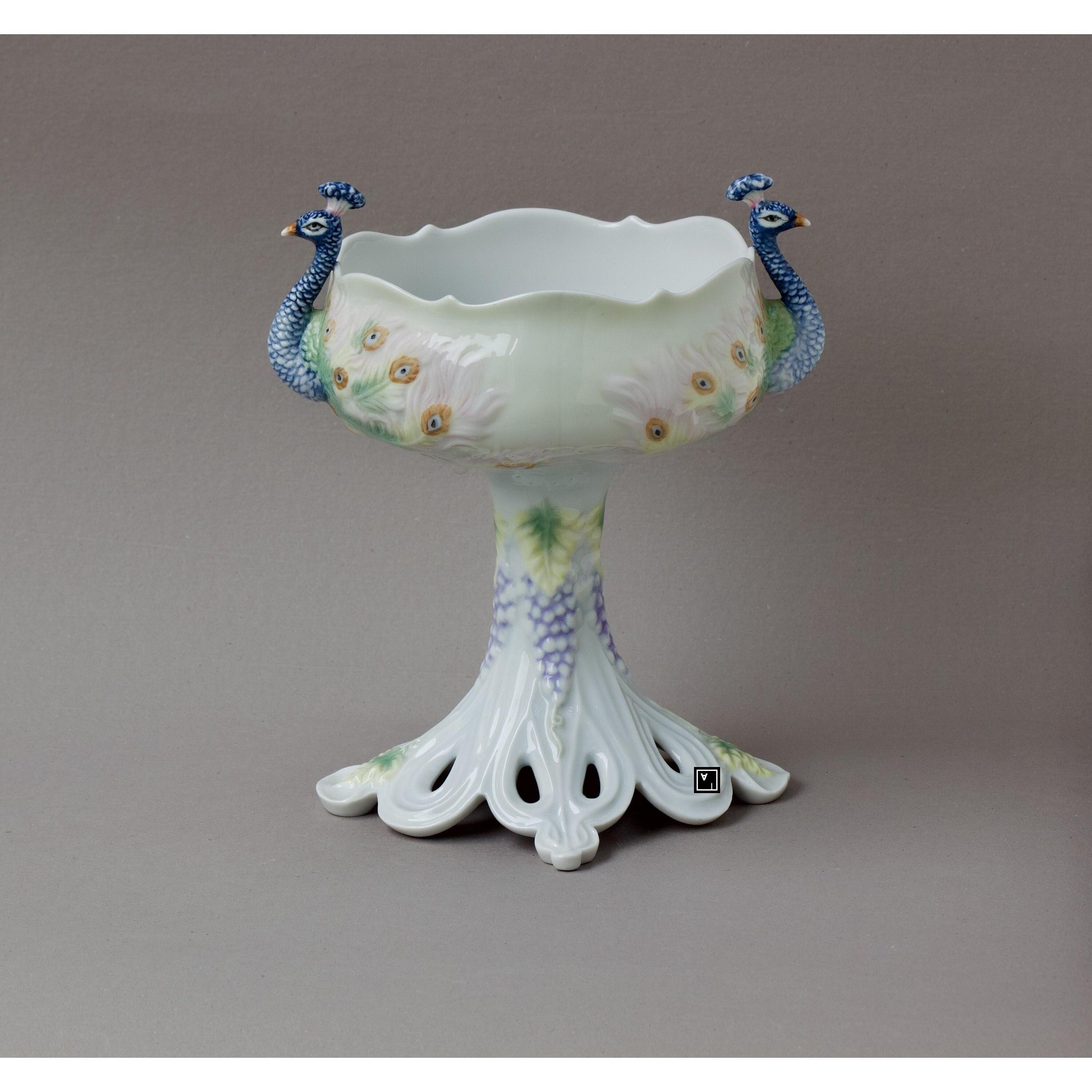 Peacock Bowl | Vases & Bowls | Home Decor | Handcrafted