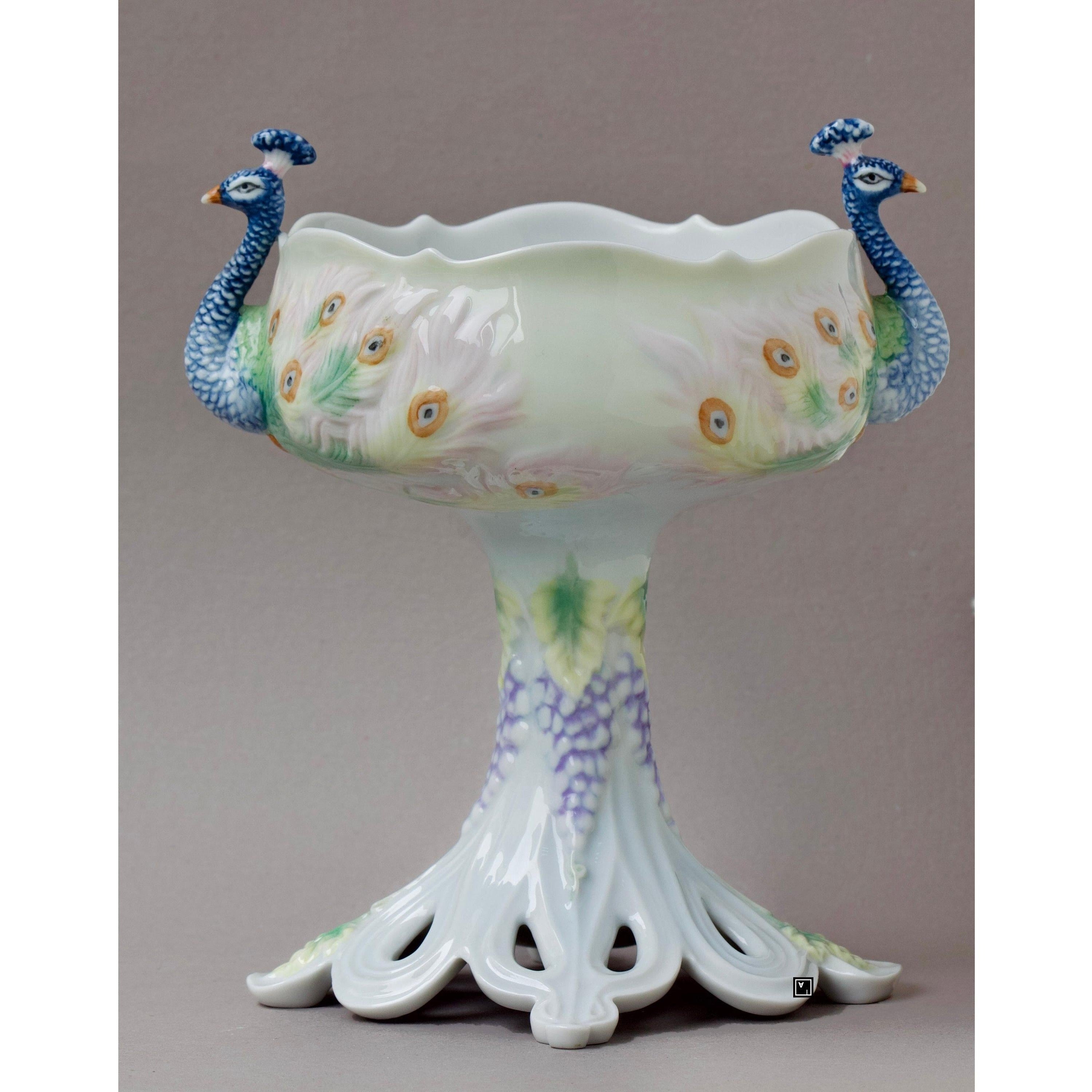 Peacock Bowl | Vases & Bowls | Home Decor | Handcrafted