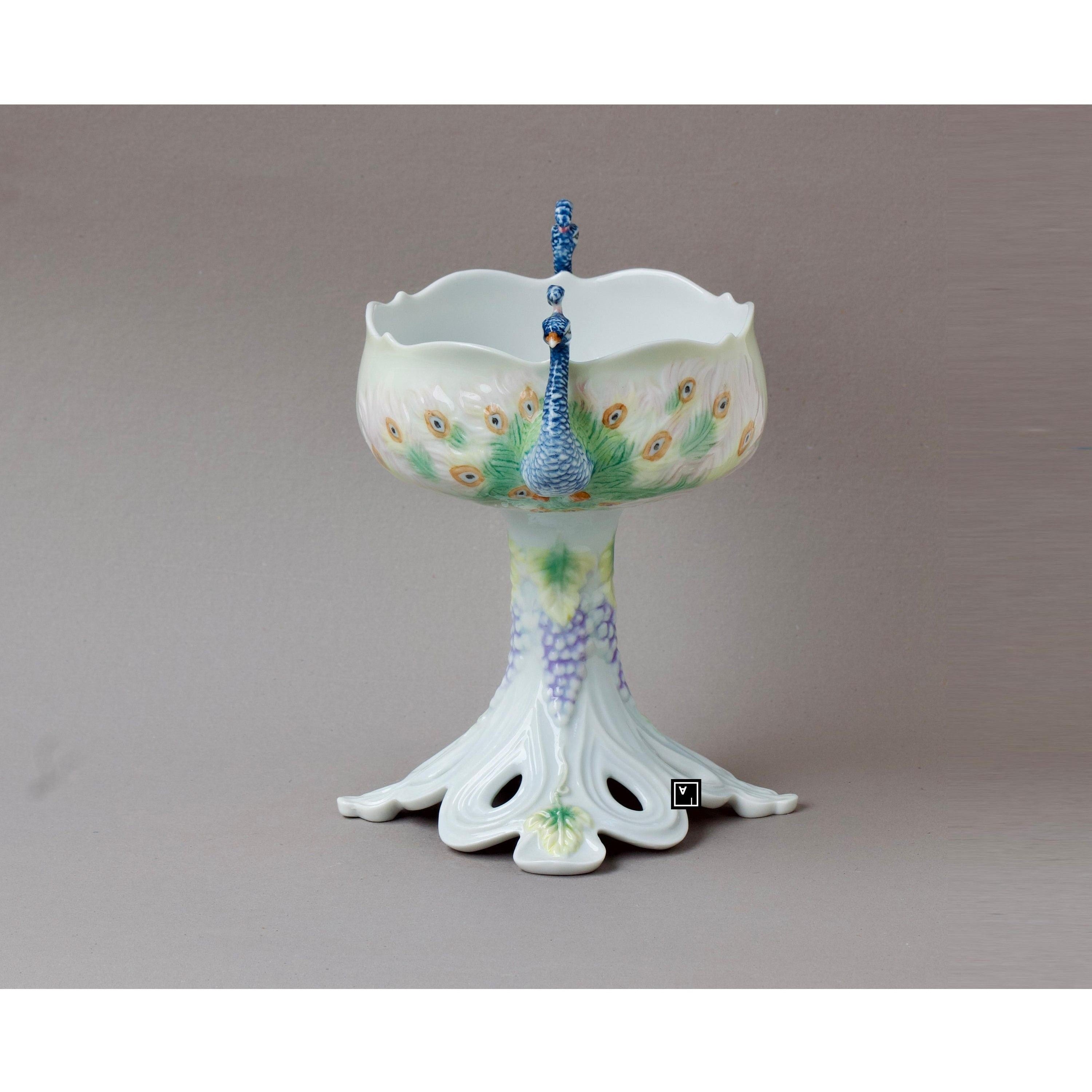 Peacock Bowl | Vases & Bowls | Home Decor | Handcrafted