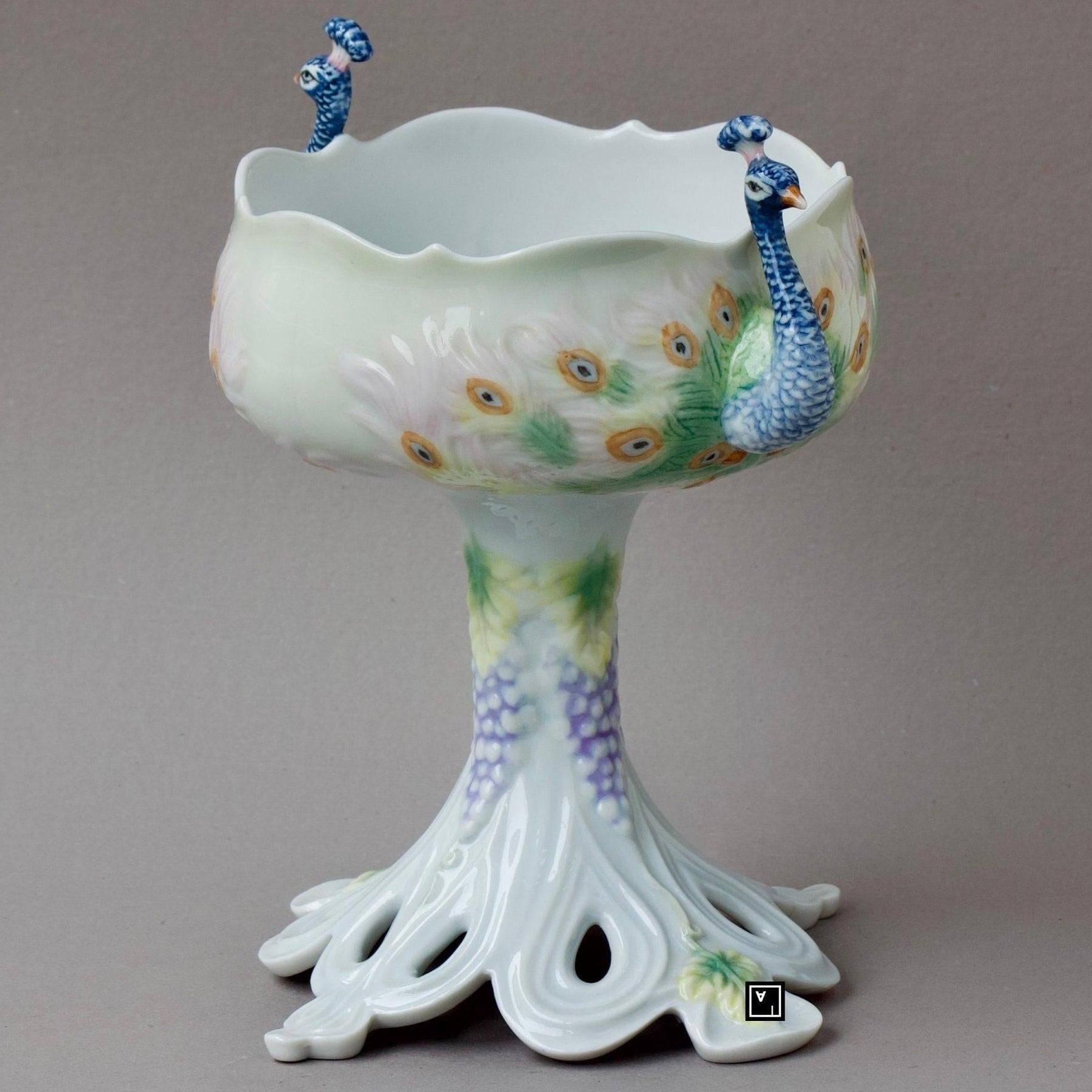 Peacock Bowl | Vases & Bowls | Home Decor | Handcrafted