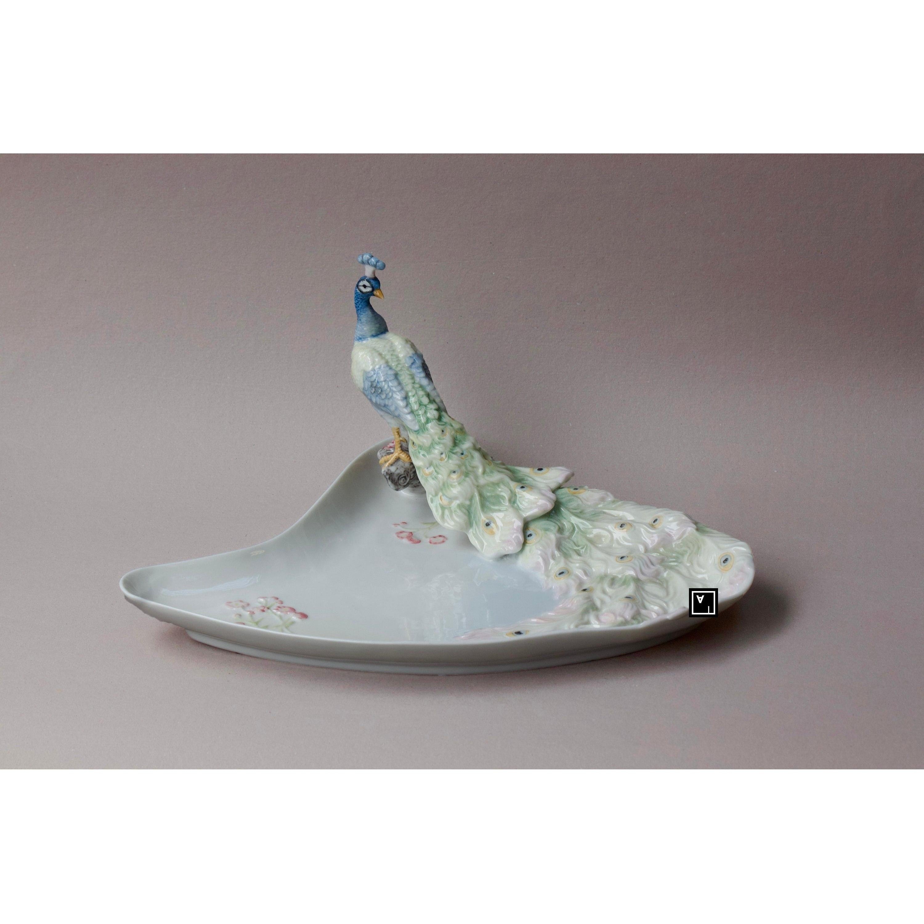 Peacock Serving Tray | Vases & Bowls | Home Decor | Handcrafted