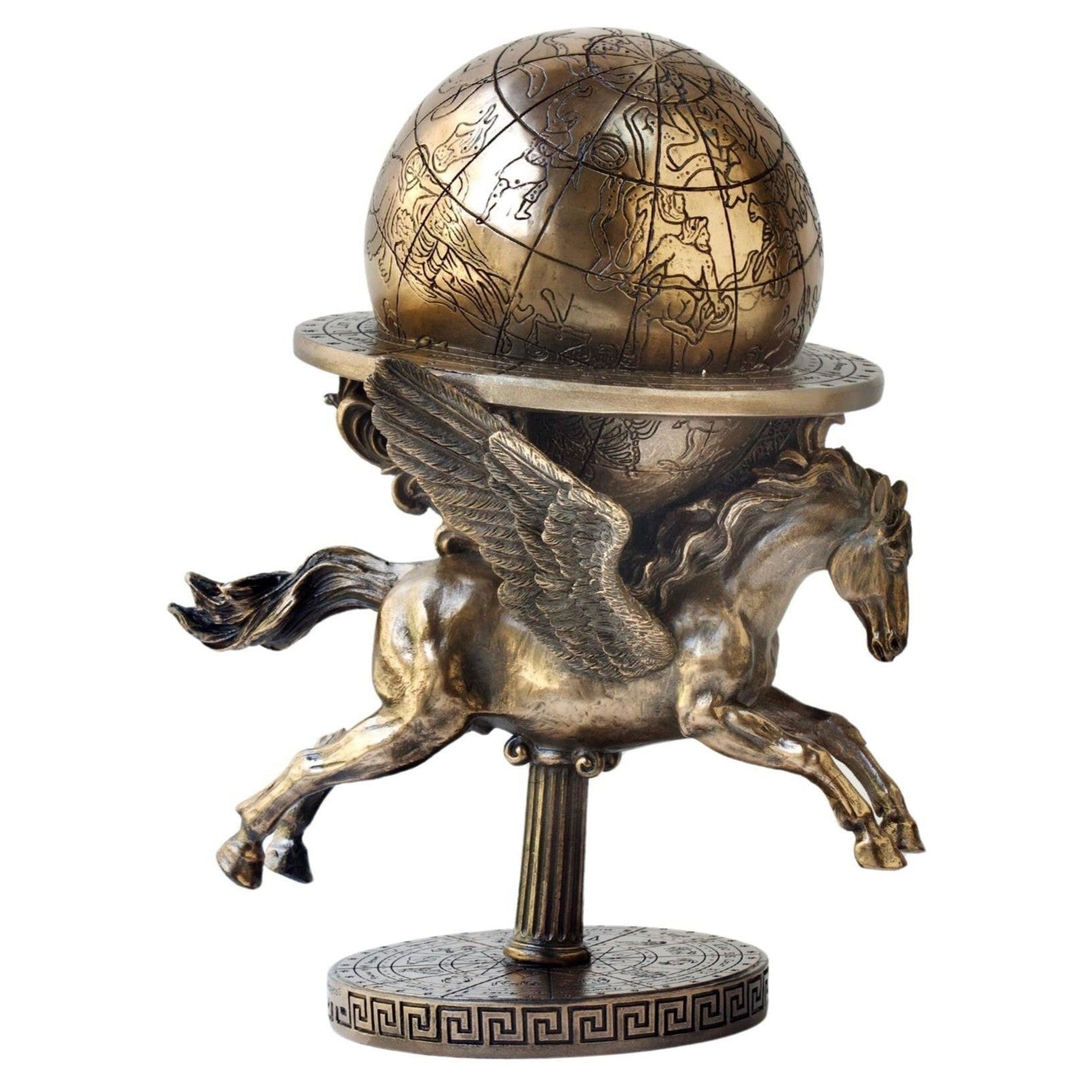 Pegasus carrying Globe | Mythology & Deity Sculptures | Home Decor