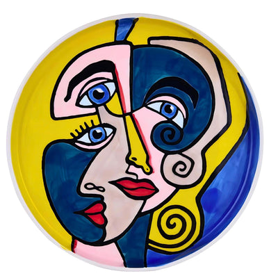 Picasso-Style Porcelain Plate | Curios & Collectibles | Home Decor