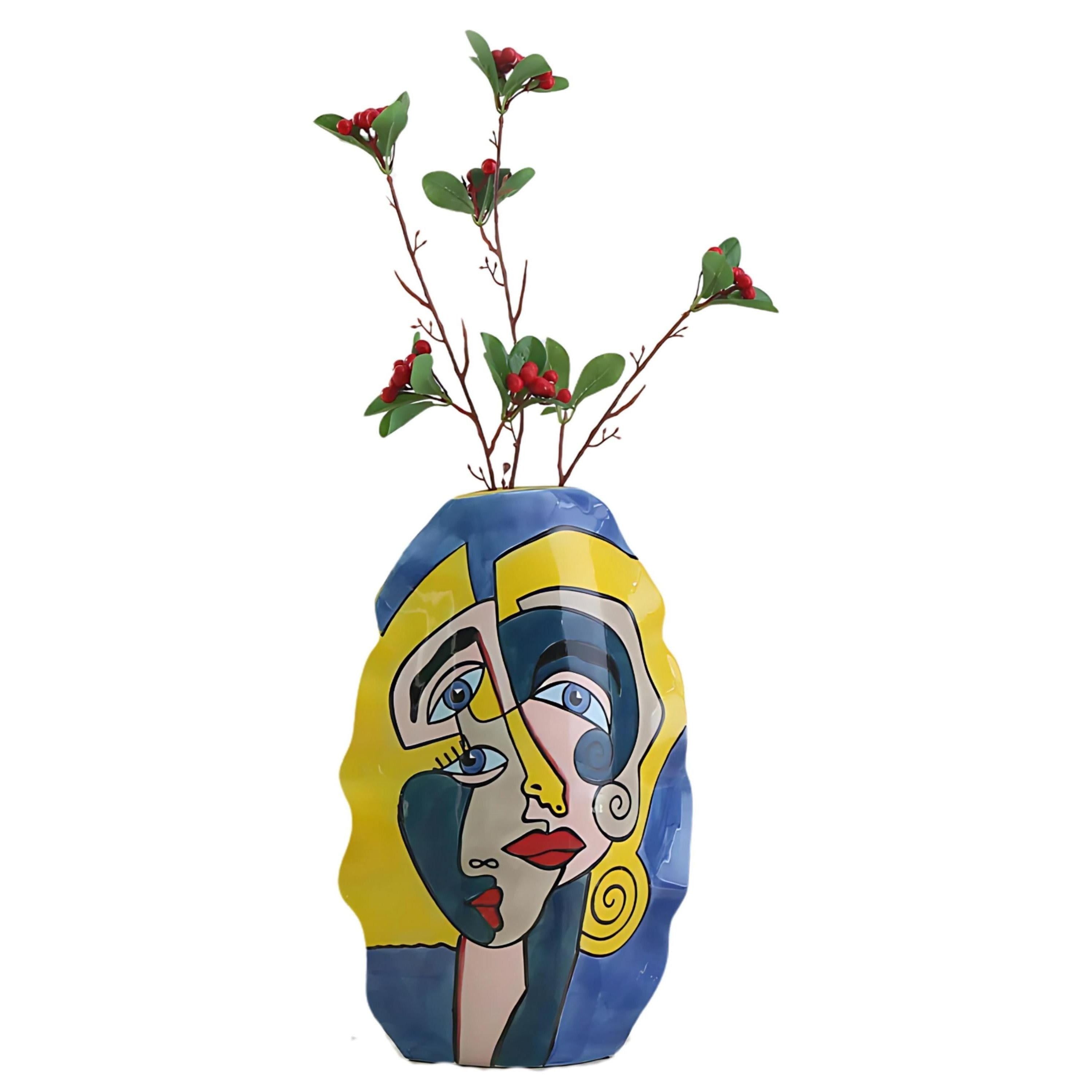 Picasso-Style Porcelain Vase | Vases & Bowls | Home Decor