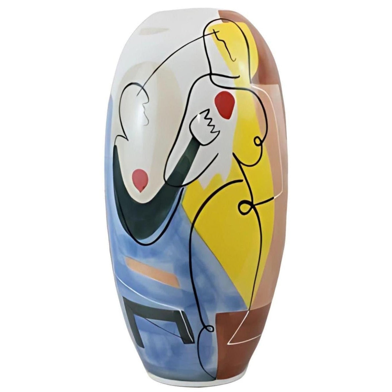 Picasso Style Porcelain Vase | Vases & Bowls | Home Decor
