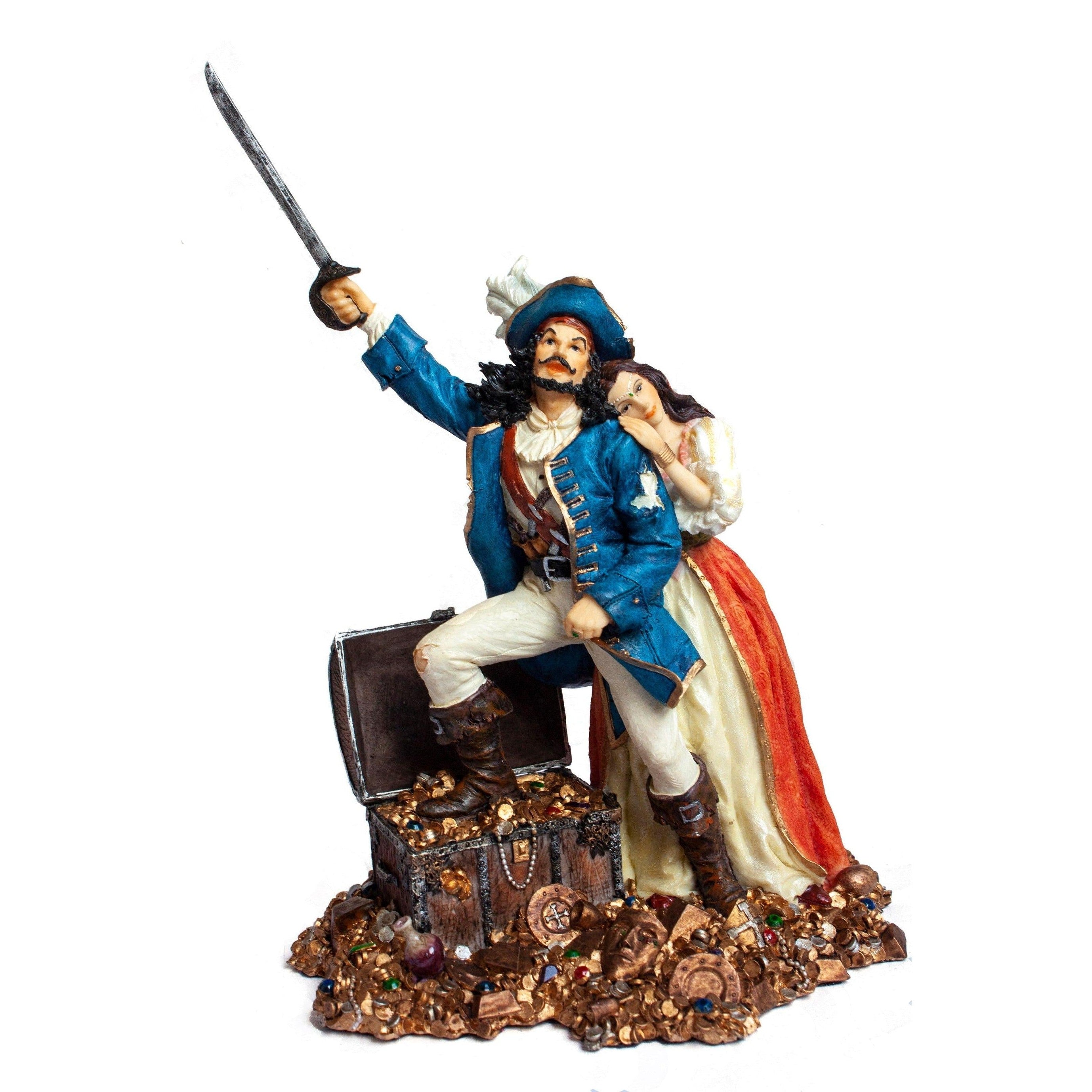 Pirate with Treasure | Figurines & Statues | Home Decor