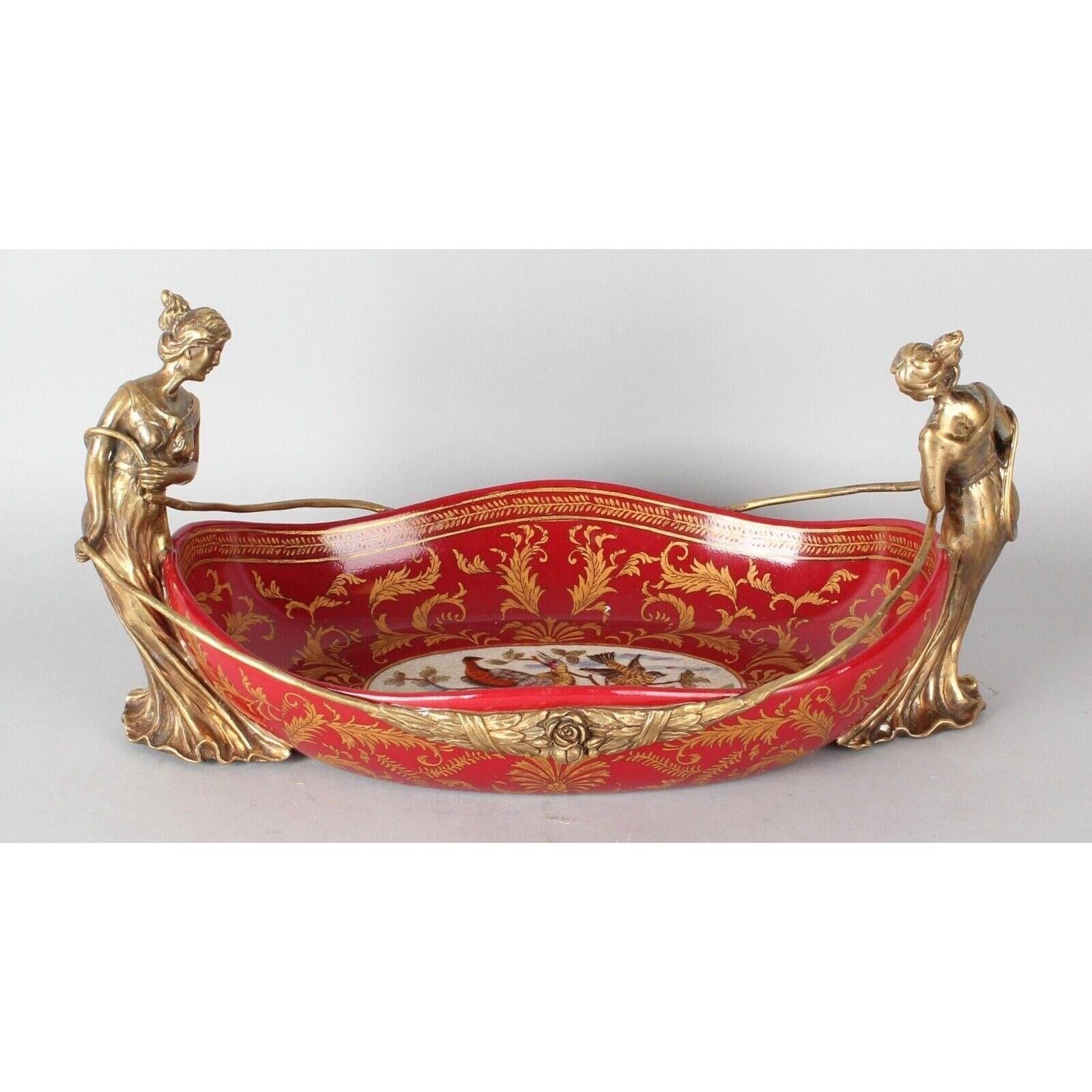 Porcelain Bowl with Woman | Vases & Bowls | Home Decor | Handcrafted