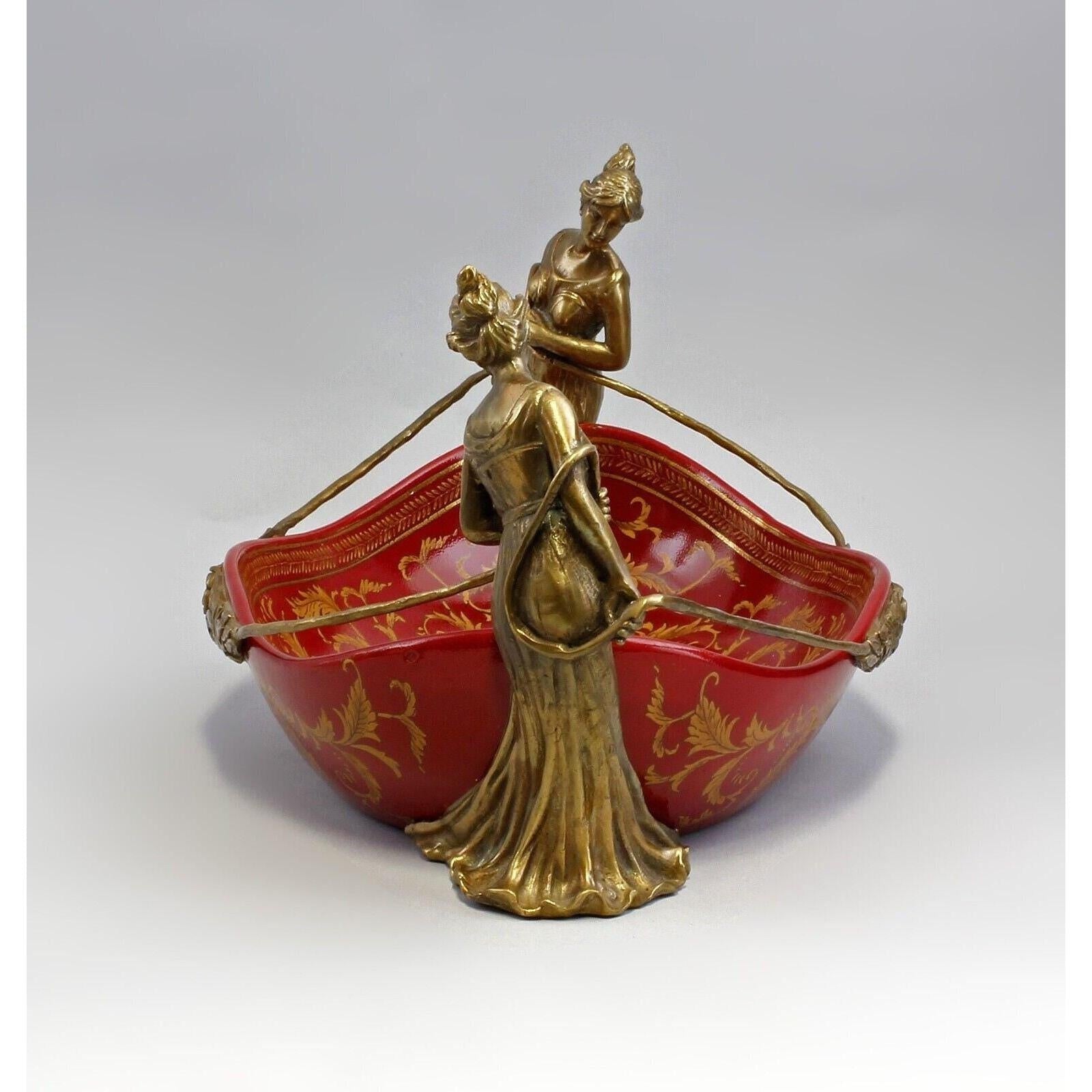 Porcelain Bowl with Woman | Vases & Bowls | Home Decor | Handcrafted