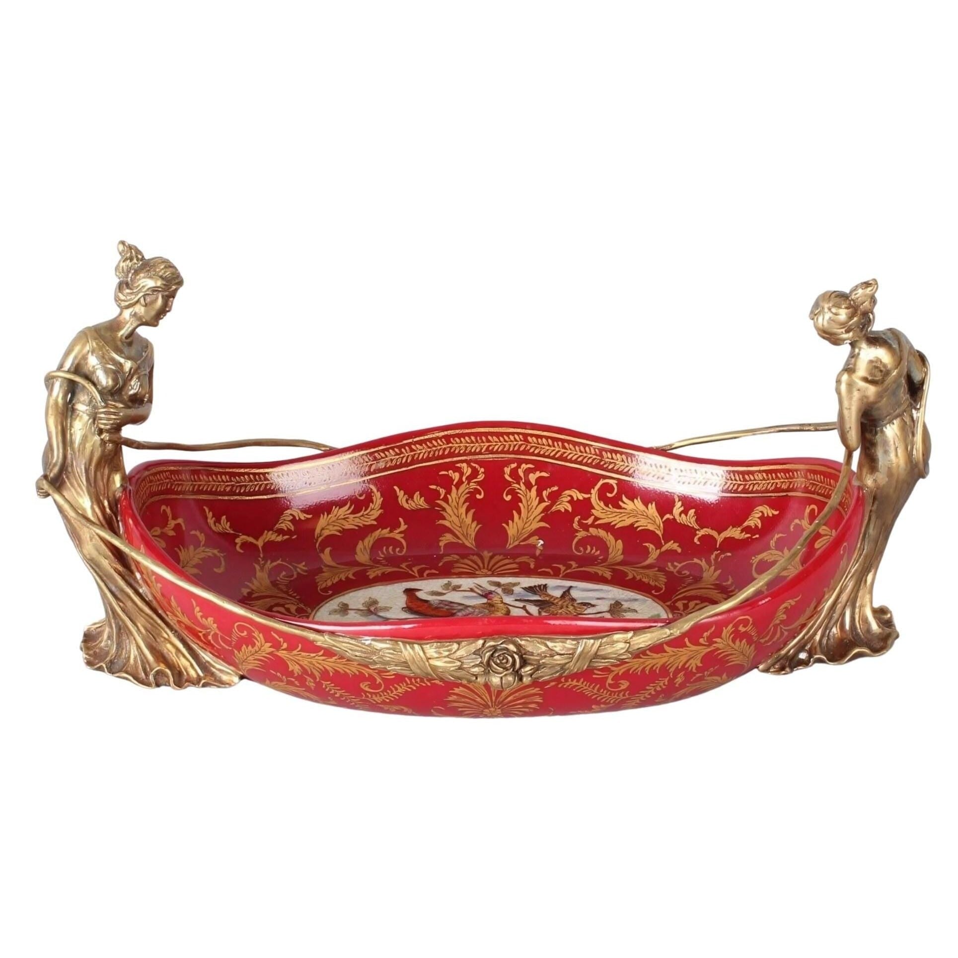 Porcelain Bowl with Woman | Vases & Bowls | Home Decor | Handcrafted