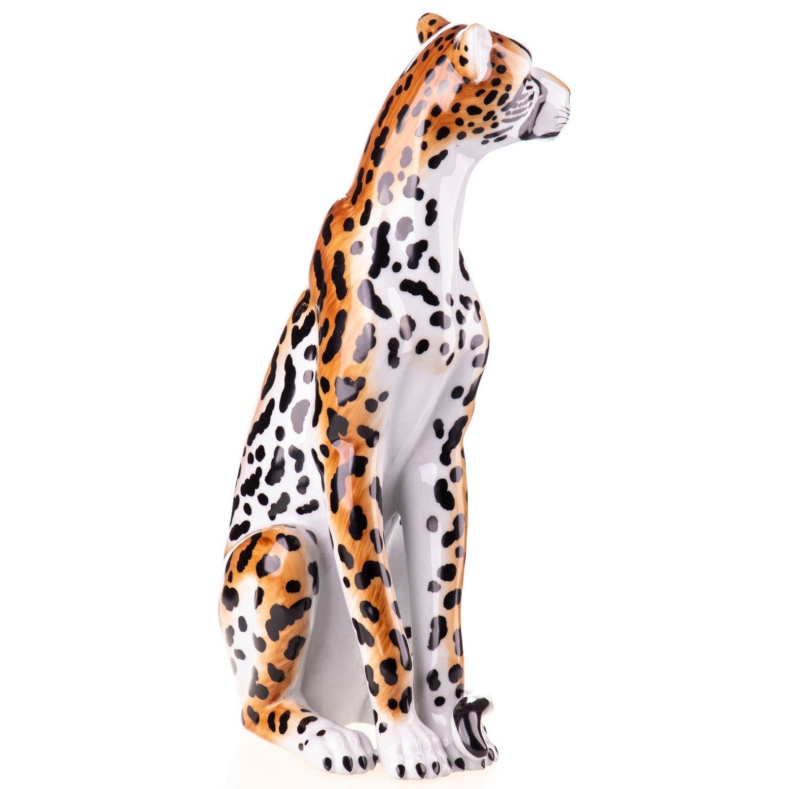 Porcelain Leopard | Animal Sculptures | Home Decor | Handcrafted