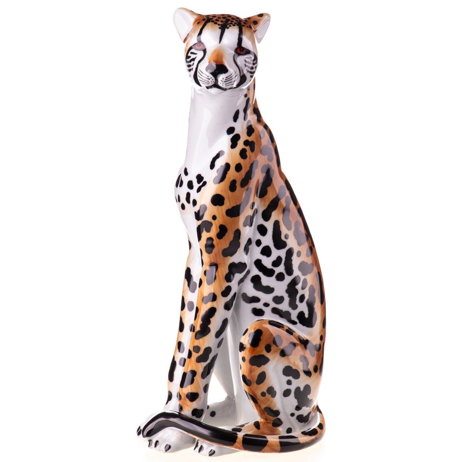 Porcelain Leopard | Animal Sculptures | Home Decor | Handcrafted
