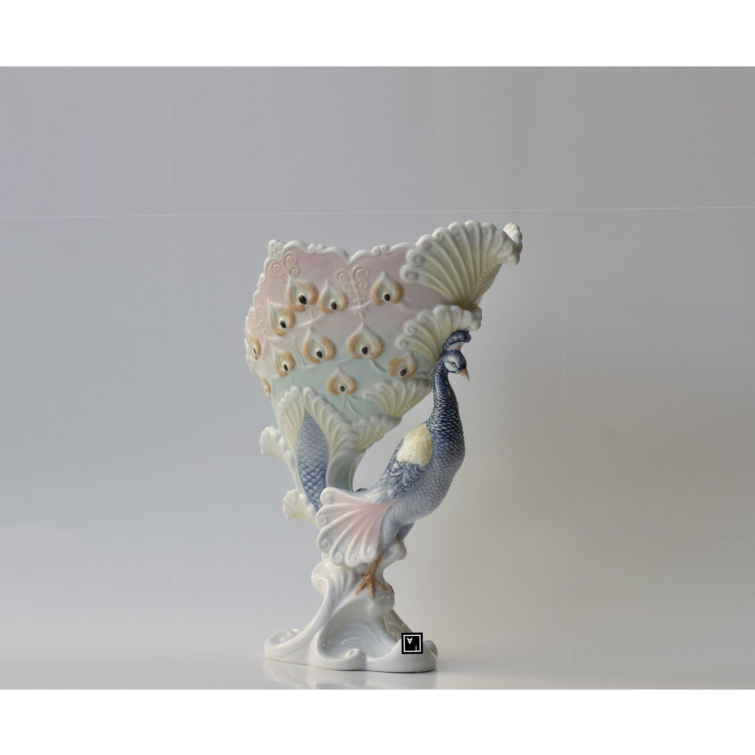 Porcelain Peacock Bowl | Vases & Bowls | Home Decor | Handcrafted