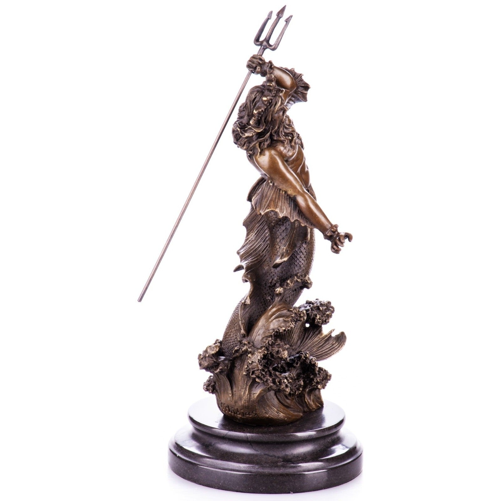 Poseidon Greek God of the Sea Bronze Sculpture, Mythology & Deity Scul