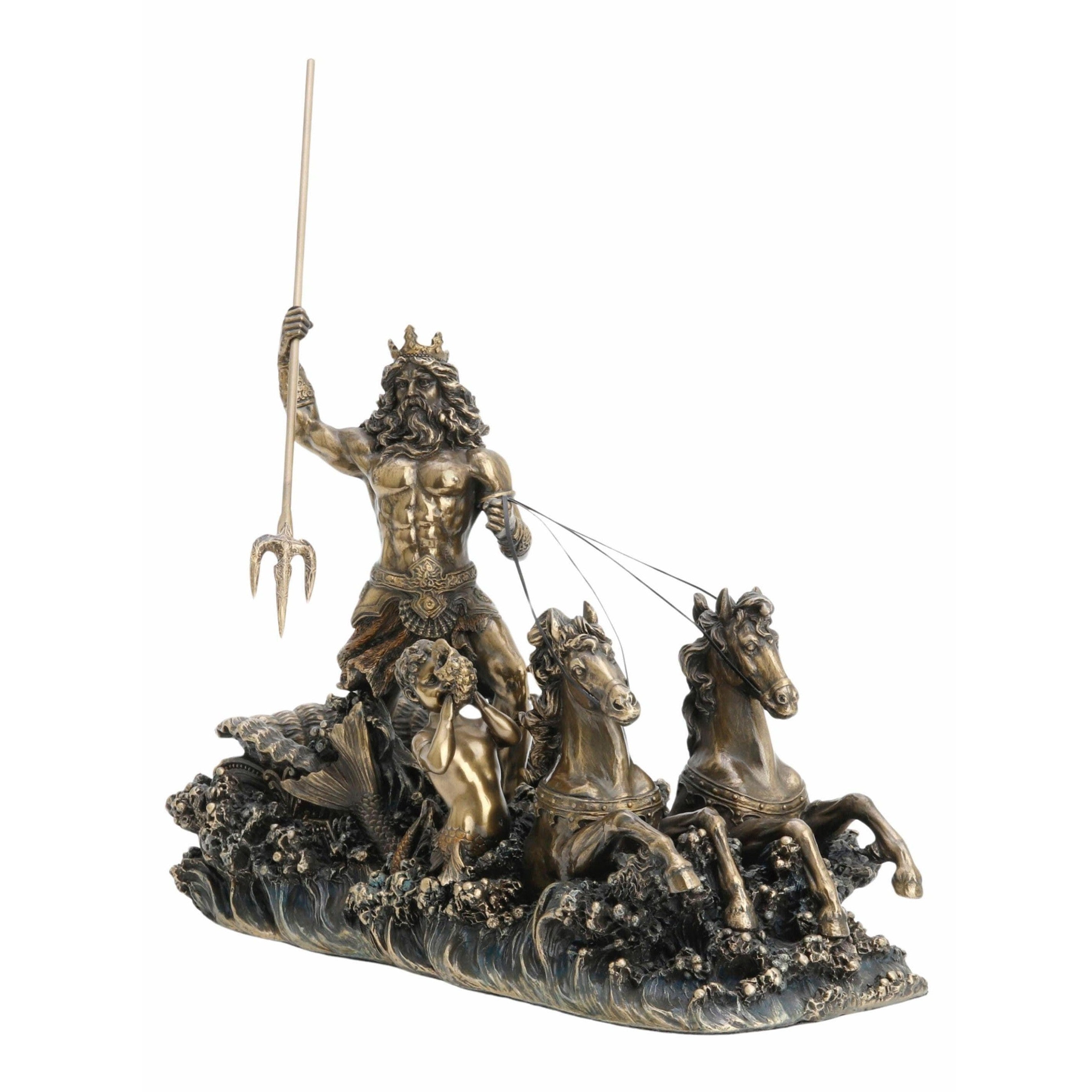 Poseidon Ride Hippocamps | Mythology & Deity Sculptures