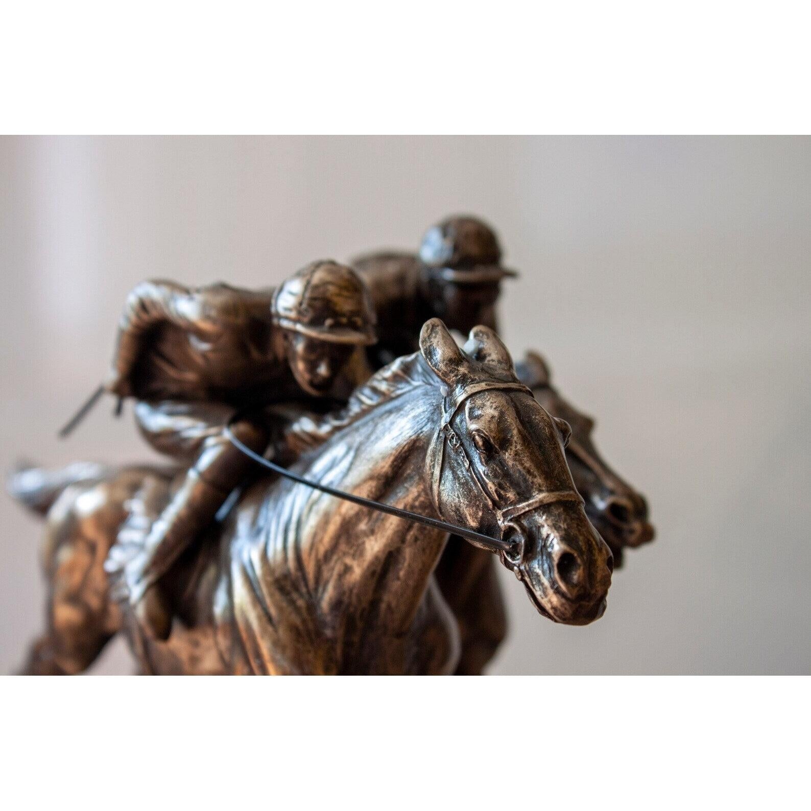 Race Two jockeys | Curios & Collectibles | Home Decor | Handcrafted