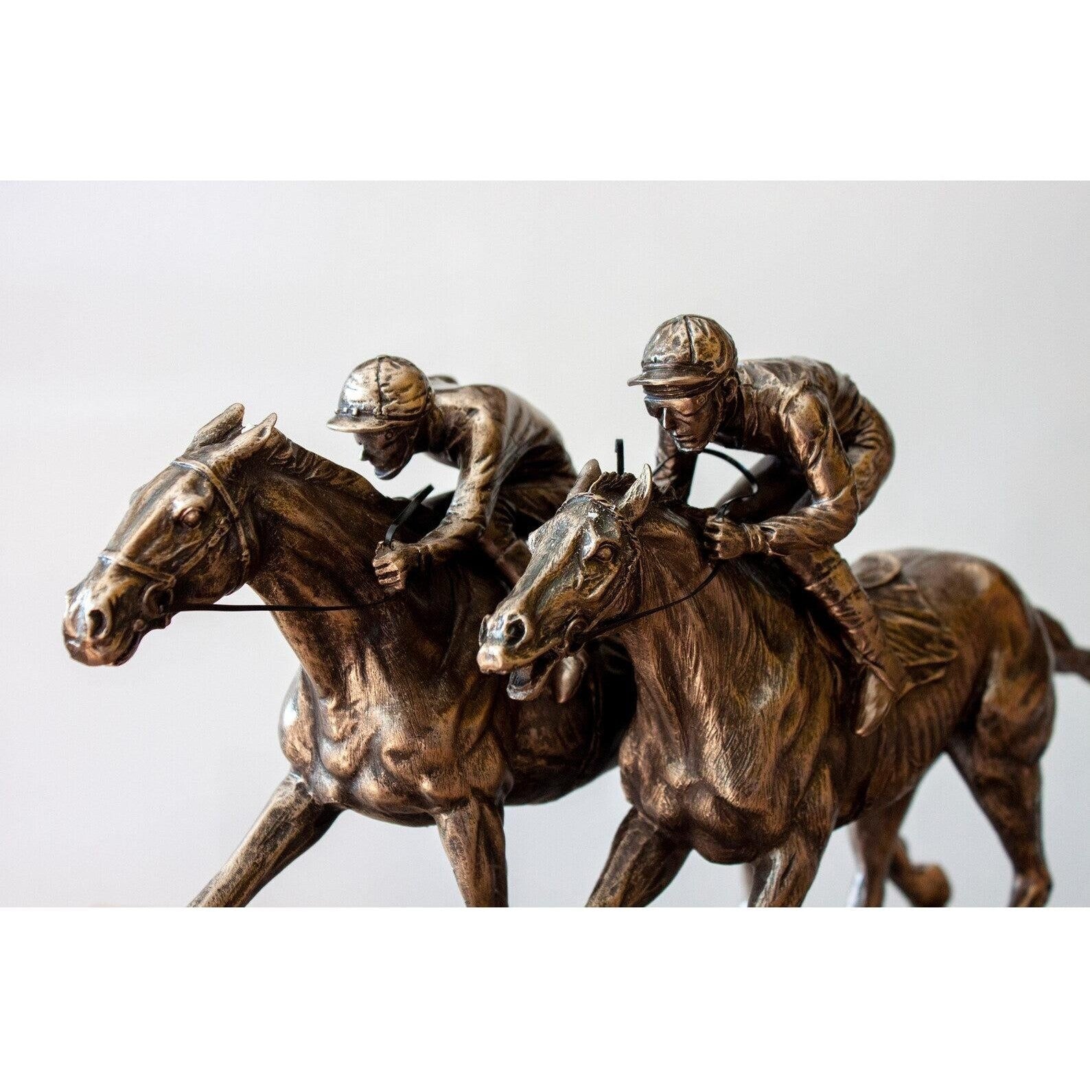 Race Two jockeys | Curios & Collectibles | Home Decor | Handcrafted
