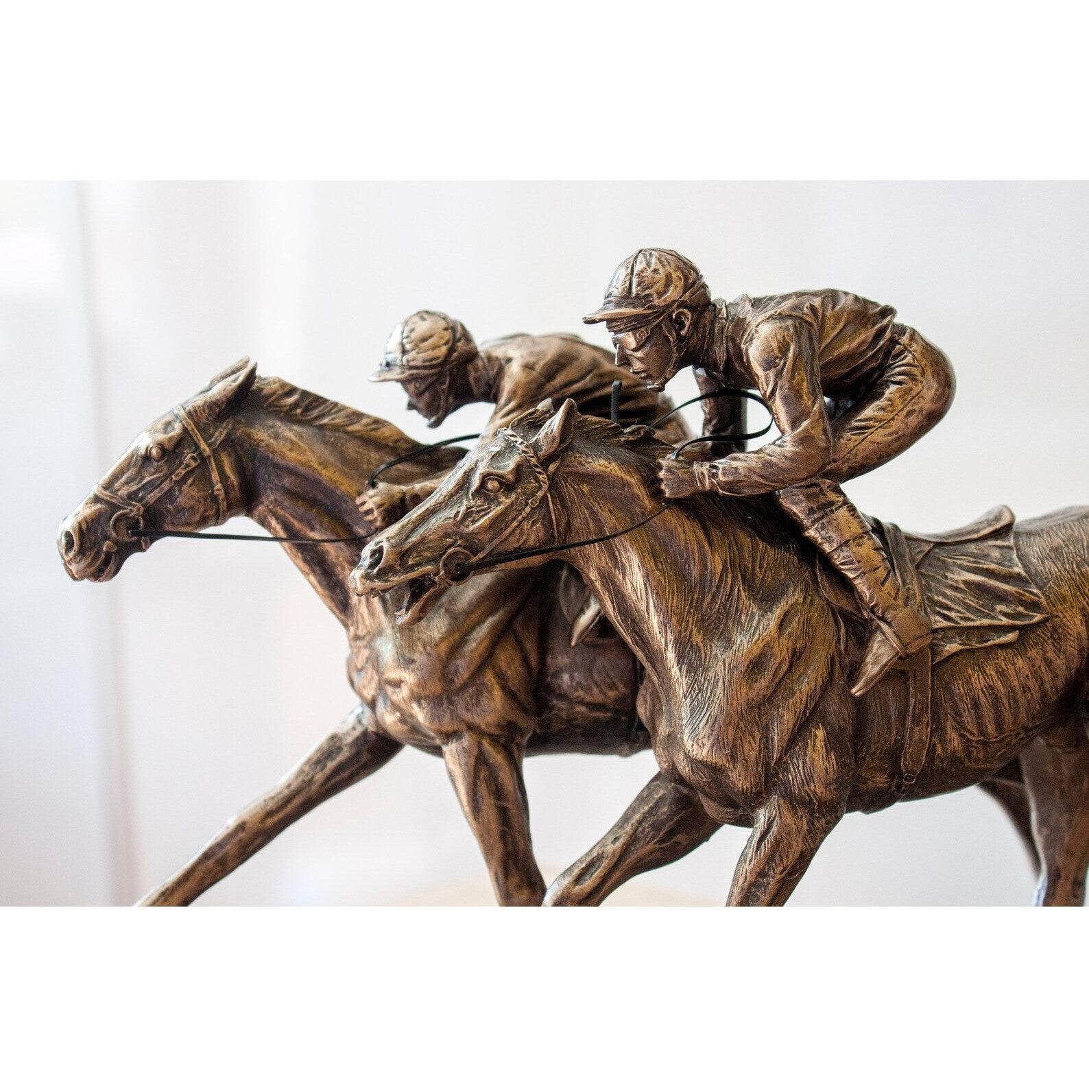 Race Two jockeys | Curios & Collectibles | Home Decor | Handcrafted