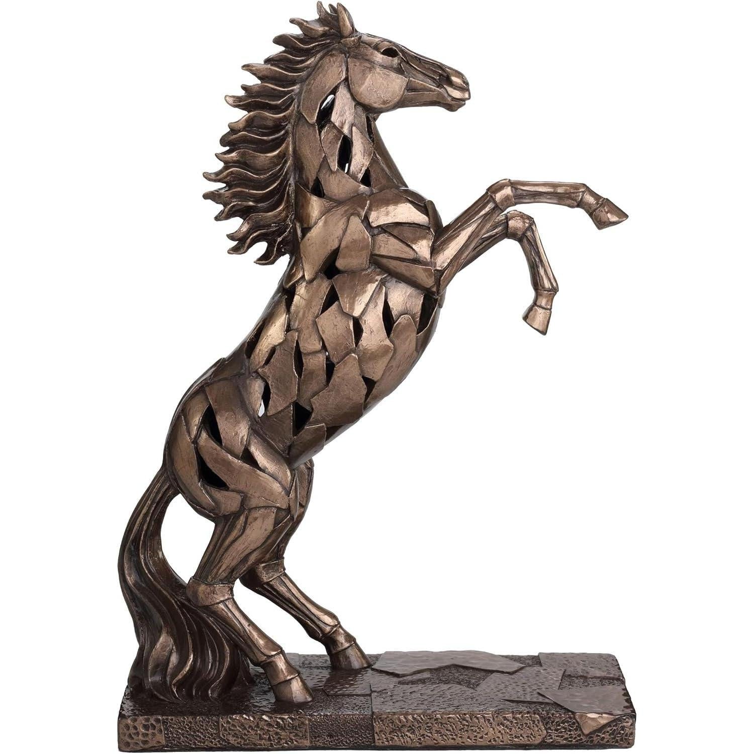 Rearing Horse with LED | Animal Sculptures | Home Decor