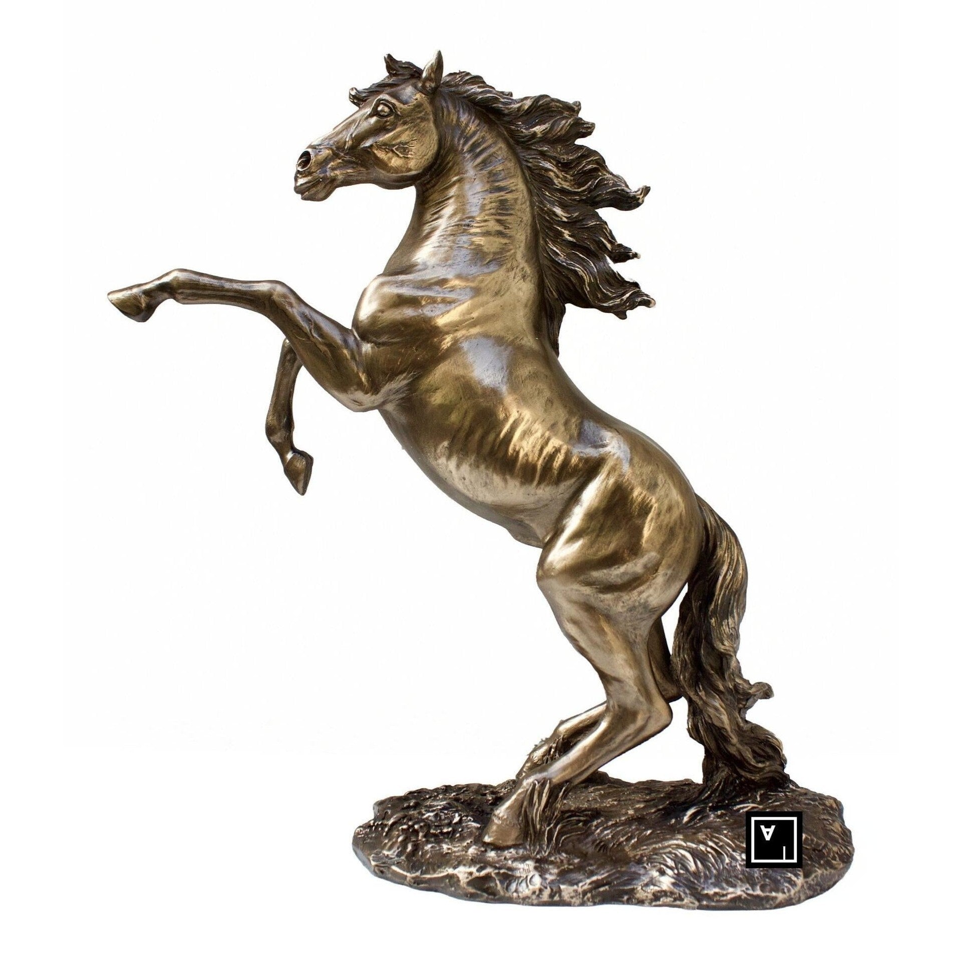 Rearing Horse.Wild Horse Bolt | Animal Sculptures | Home Decor