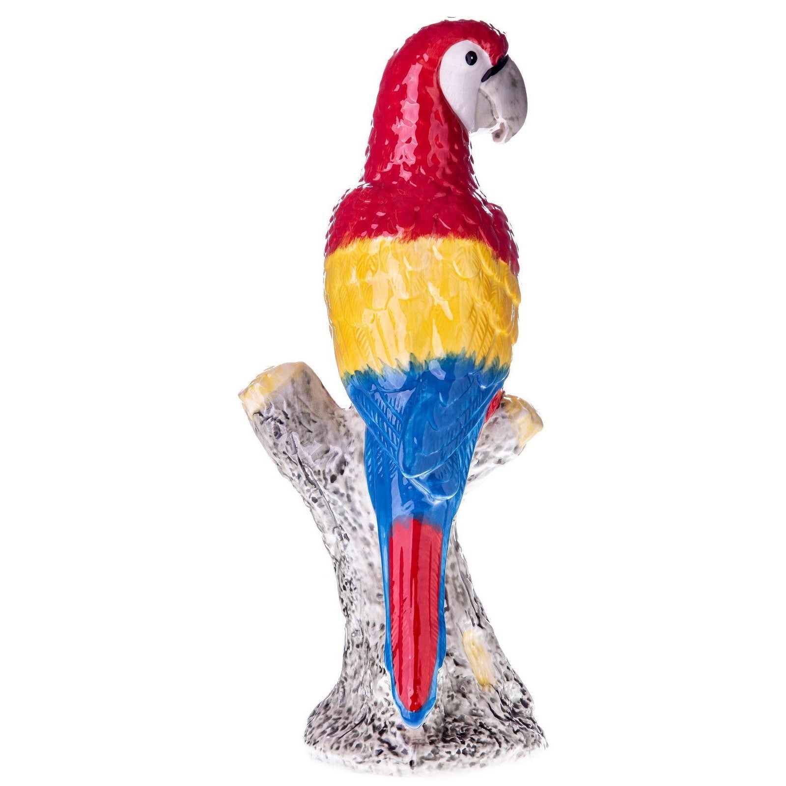 Red Ceramic Parrot Figurine | Animal Sculptures | Home Decor