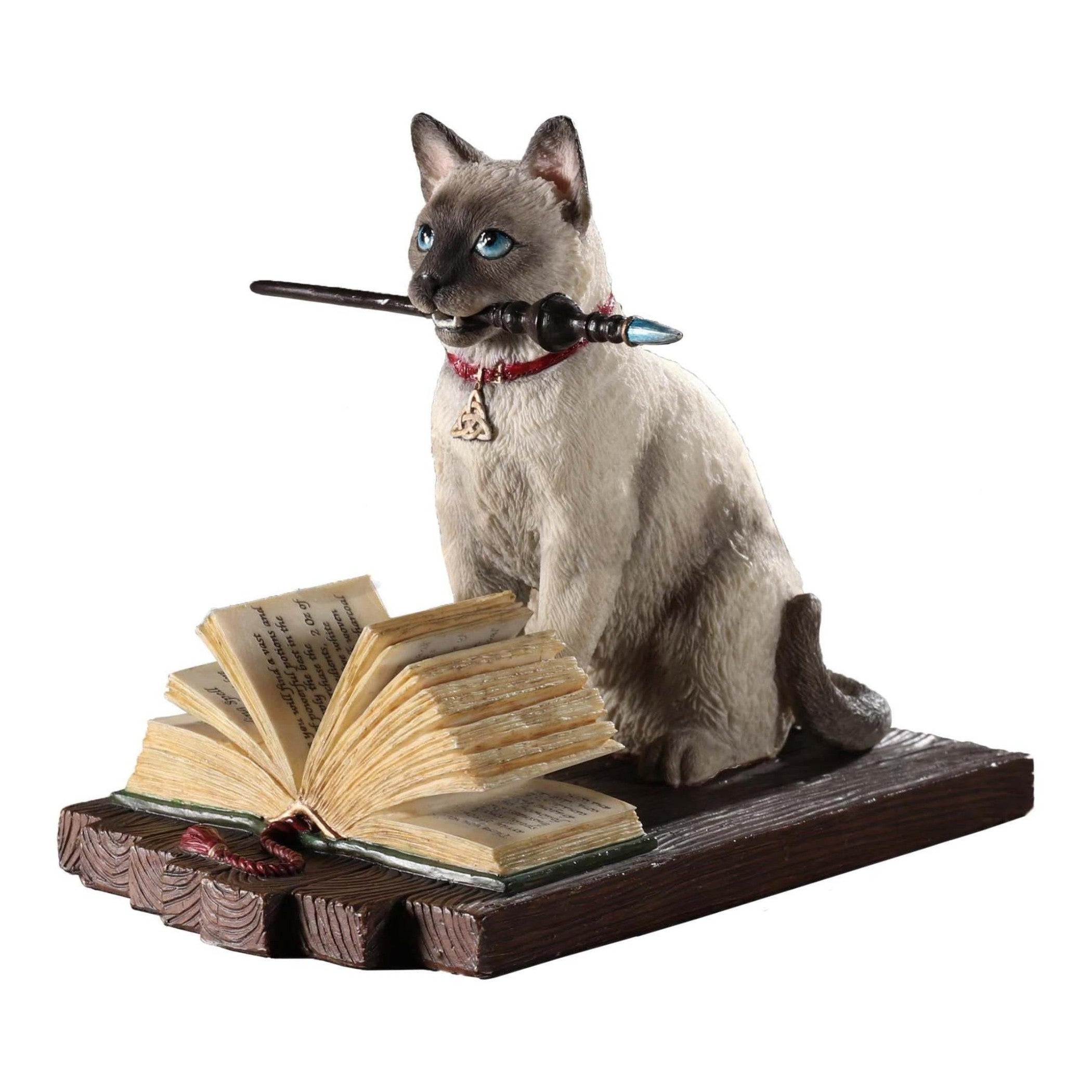 Regal Cat on Bookcase | Animal Sculptures | Home Decor | Handcrafted