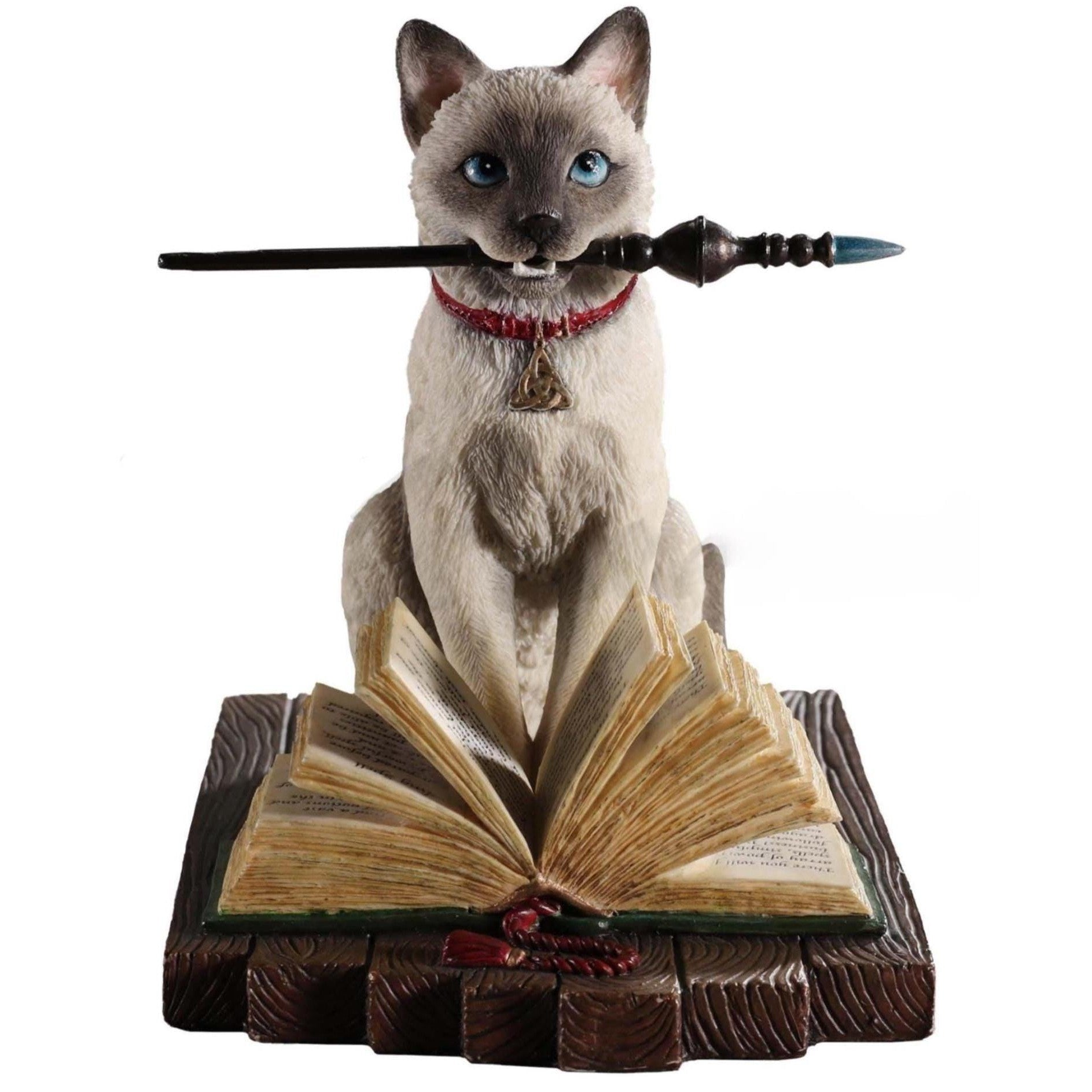Regal Cat on Bookcase | Animal Sculptures | Home Decor | Handcrafted