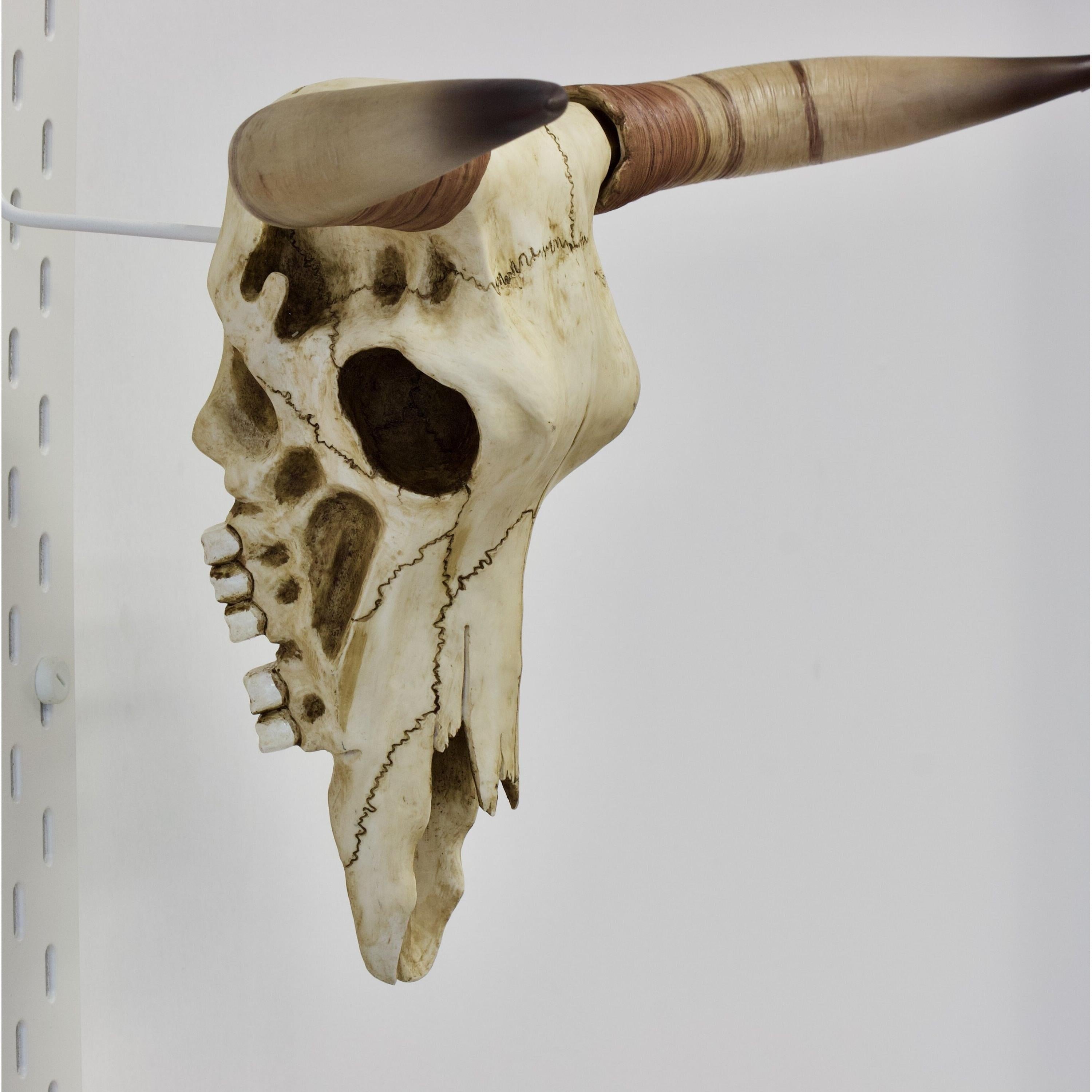 Resin Buffalo Skull Head | Animal Sculptures | Home Decor