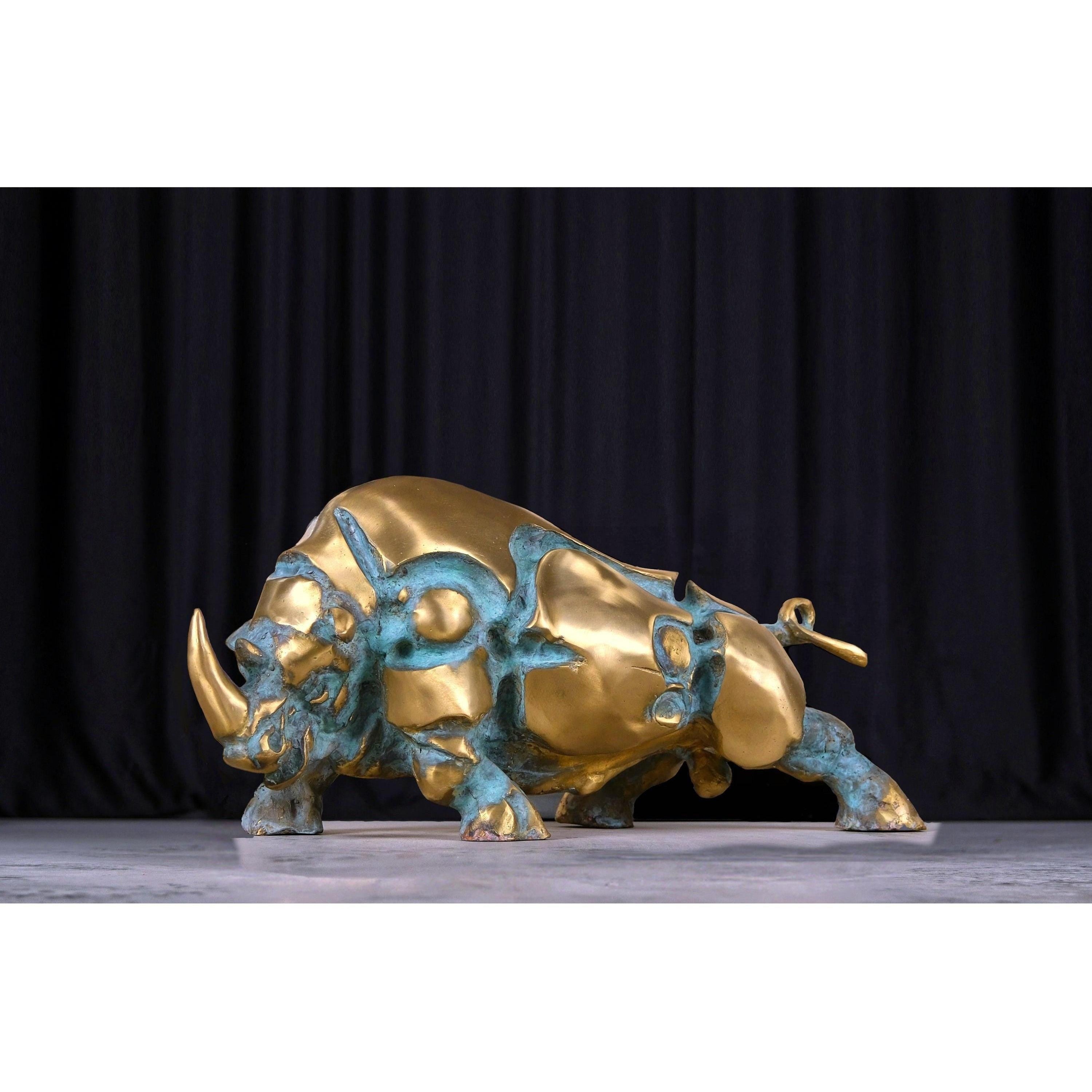 Rhino | Animal Sculptures | Home Decor | Handcrafted | Collectible Art