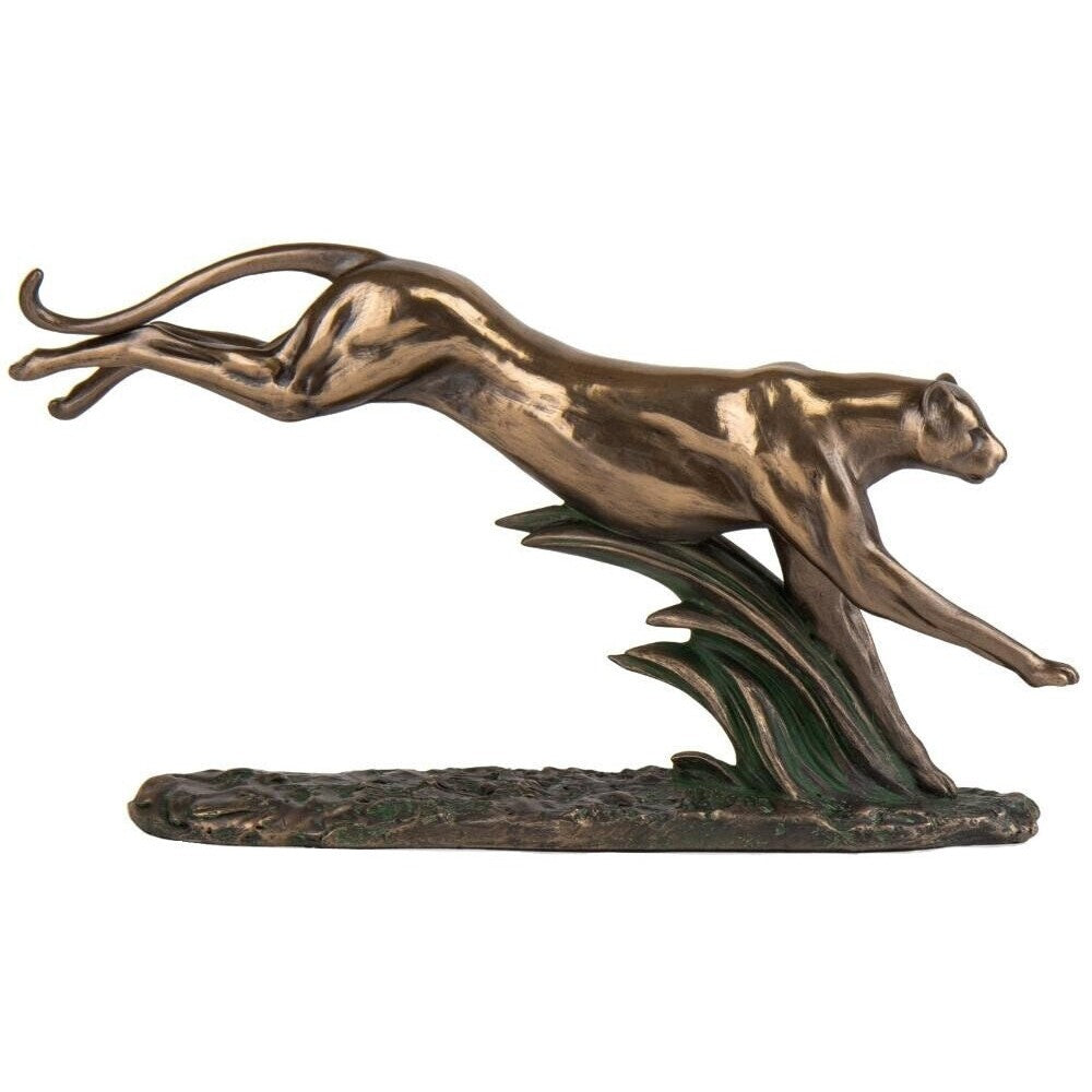 Running Panther | Animal Sculptures | Home Decor | Handcrafted