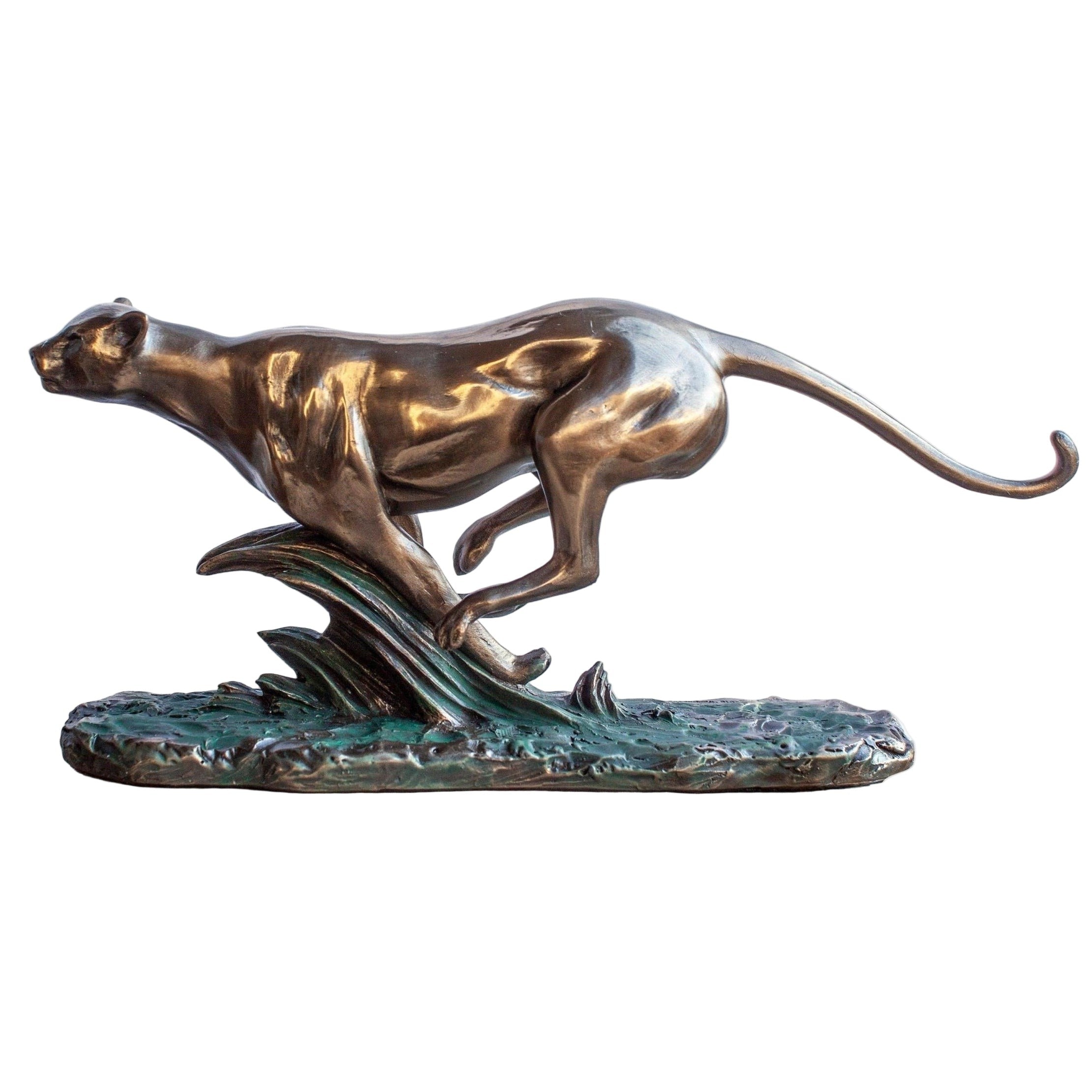 Running Panther | Animal Sculptures | Home Decor | Handcrafted