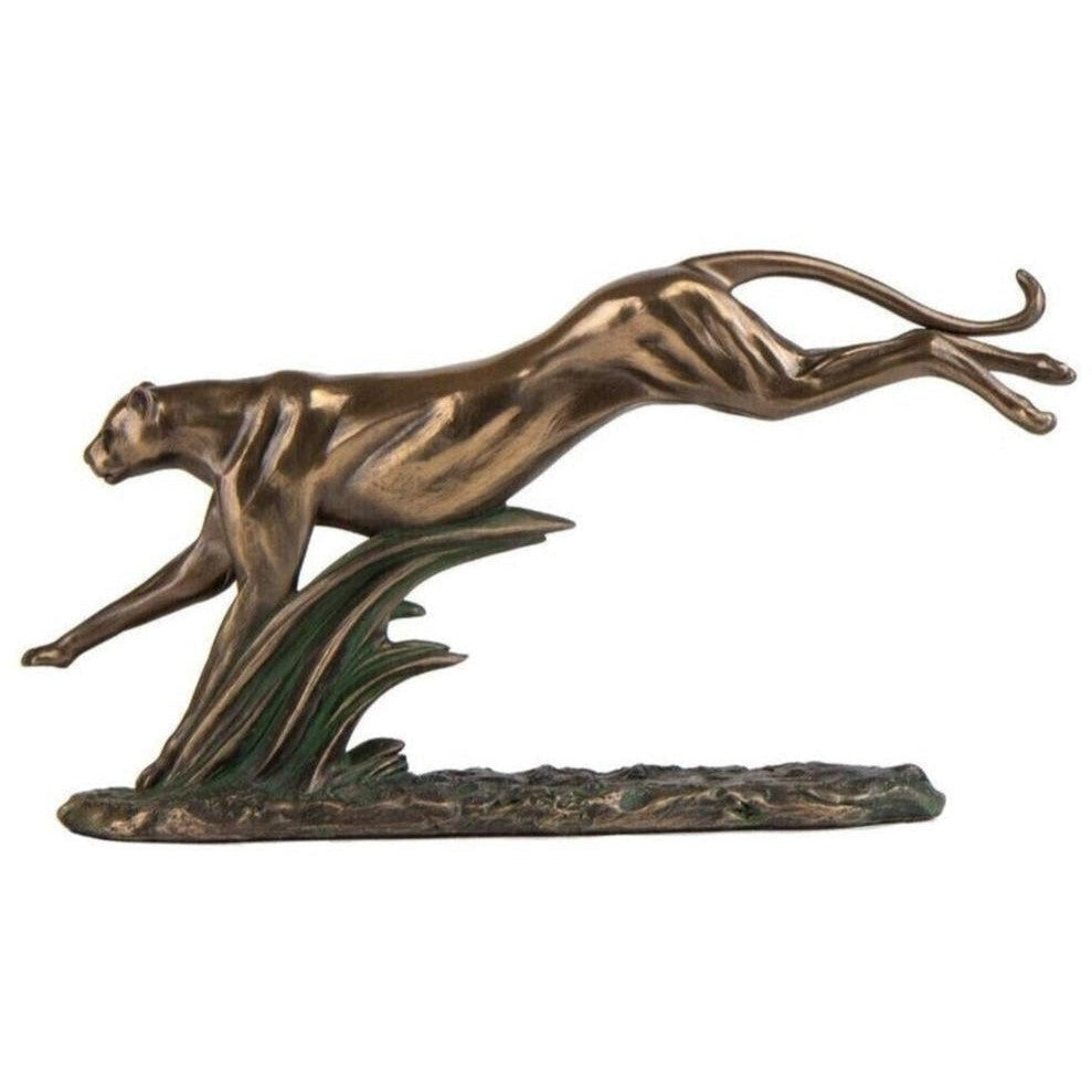 Running Panther | Animal Sculptures | Home Decor | Handcrafted