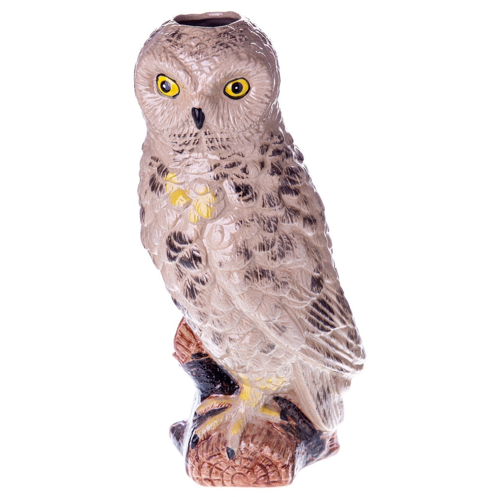 Rustic Ceramic Owl Statue | Animal Sculptures | Home Decor