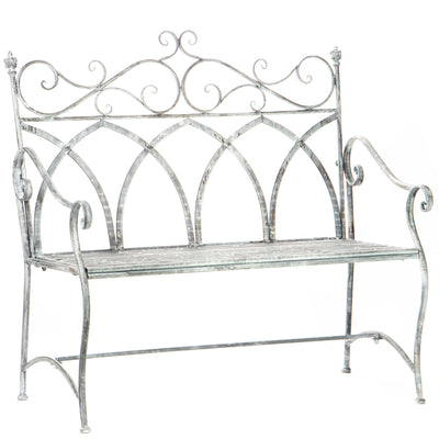 Metal garden bench | Handcrafted Garden Decor | Unique Home Accent