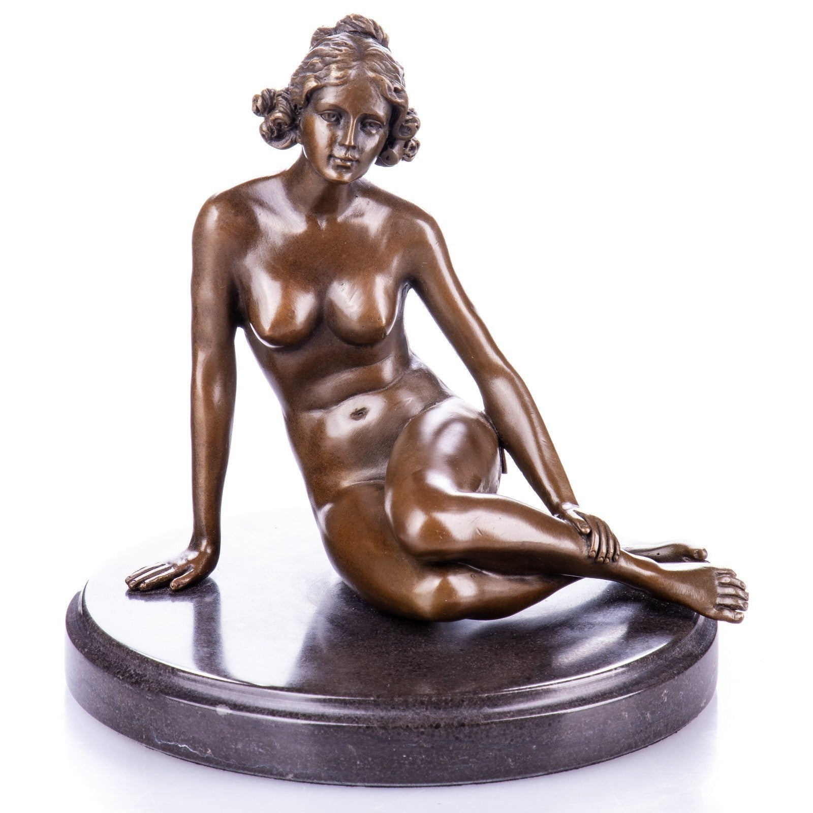 Seated Nude Female Bronze Sculpture | Nude & Figurative Art