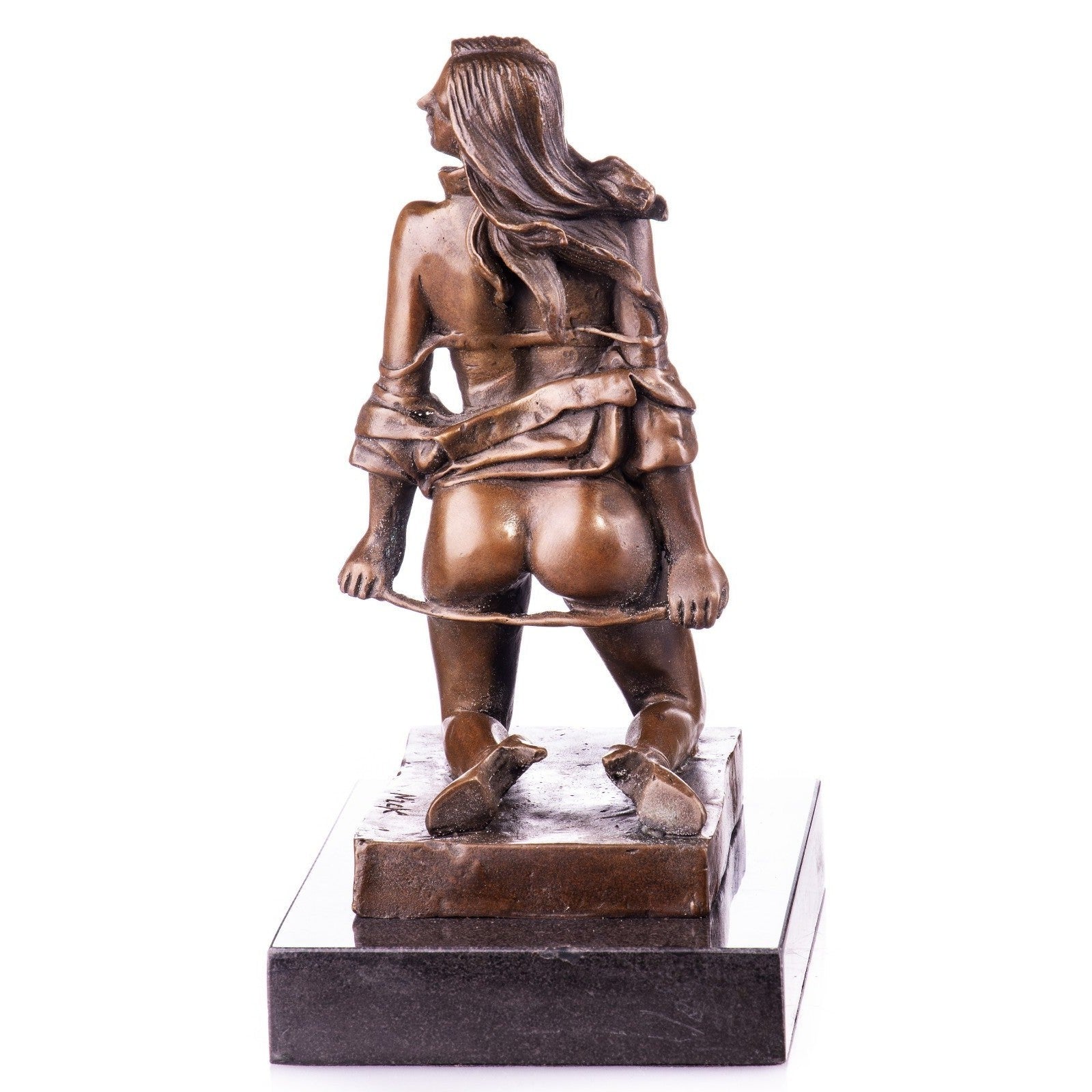 Sensual Kneeling Woman Bronze Erotic Art Sculpture, Figurines & Statue