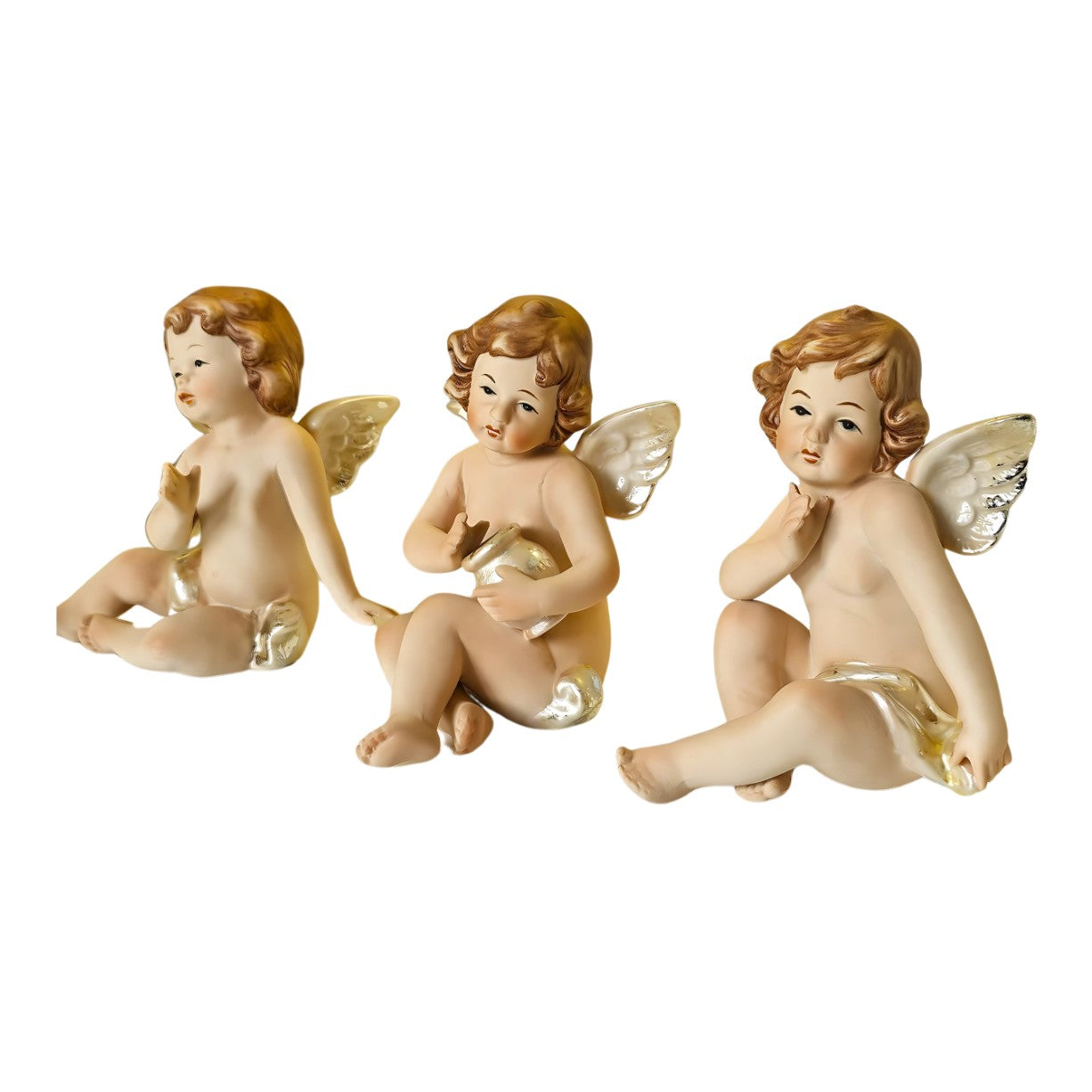 Set of 3 Porcelain Putti | Curios & Collectibles | Home Decor