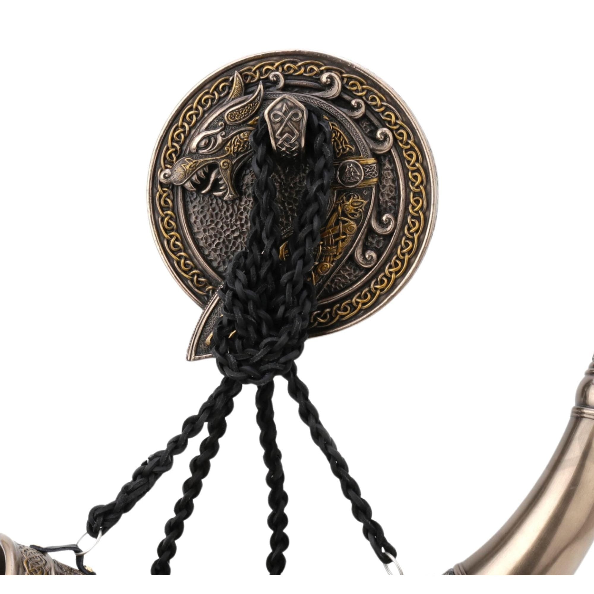 Sigur Slaying Fafnir Viking Blowing Horn | Curios & Collectibles