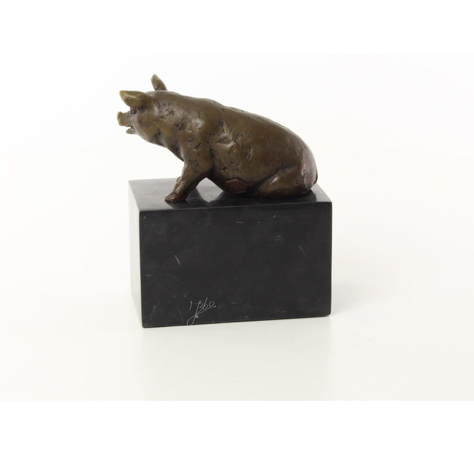 Sitting Pig | Animal Sculptures | Home Decor | Handcrafted