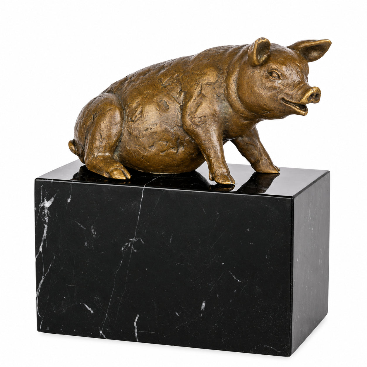 Sitting Pig | Animal Sculptures | Home Decor | Handcrafted