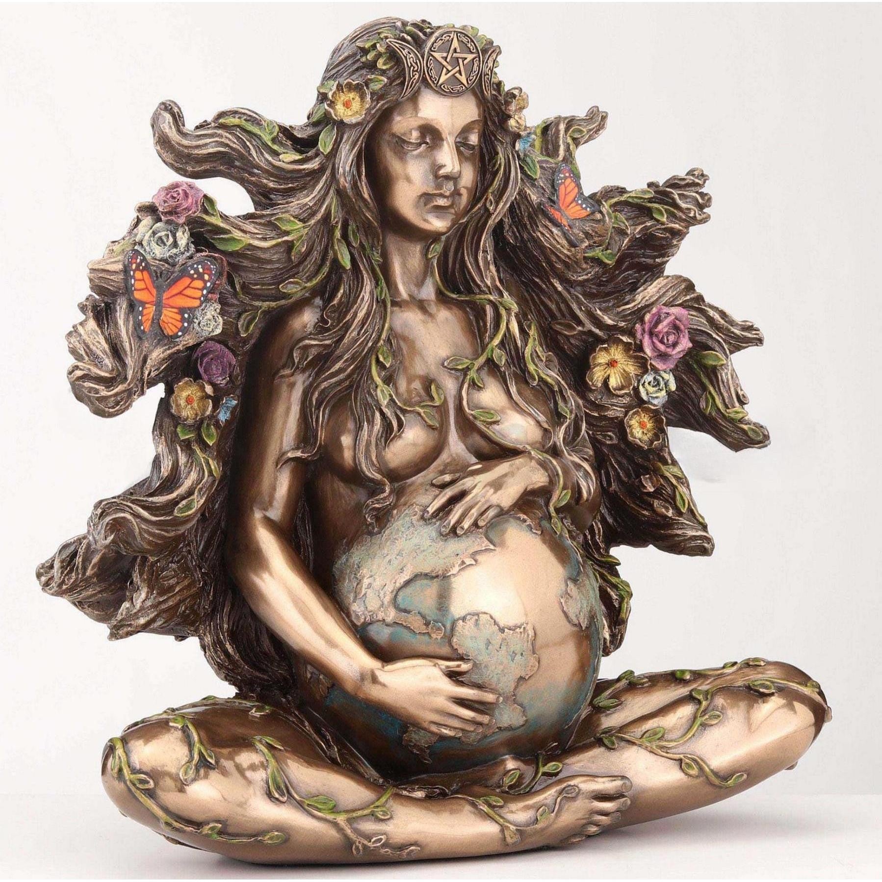 Sitting Pregnant Mother Gaia | Mythology & Deity Sculptures
