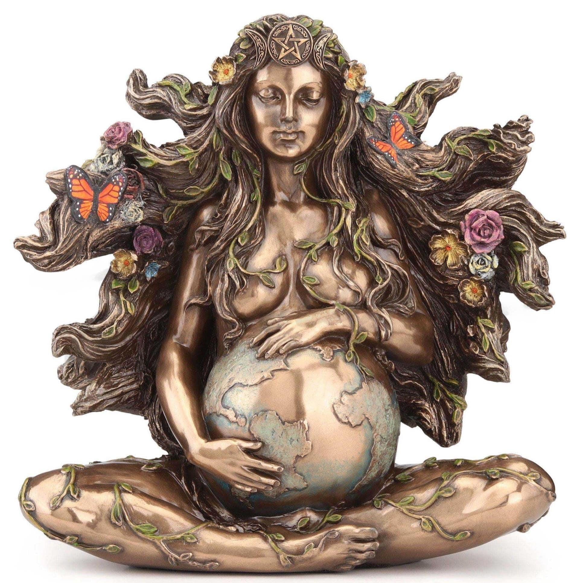 Sitting Pregnant Mother Gaia | Mythology & Deity Sculptures