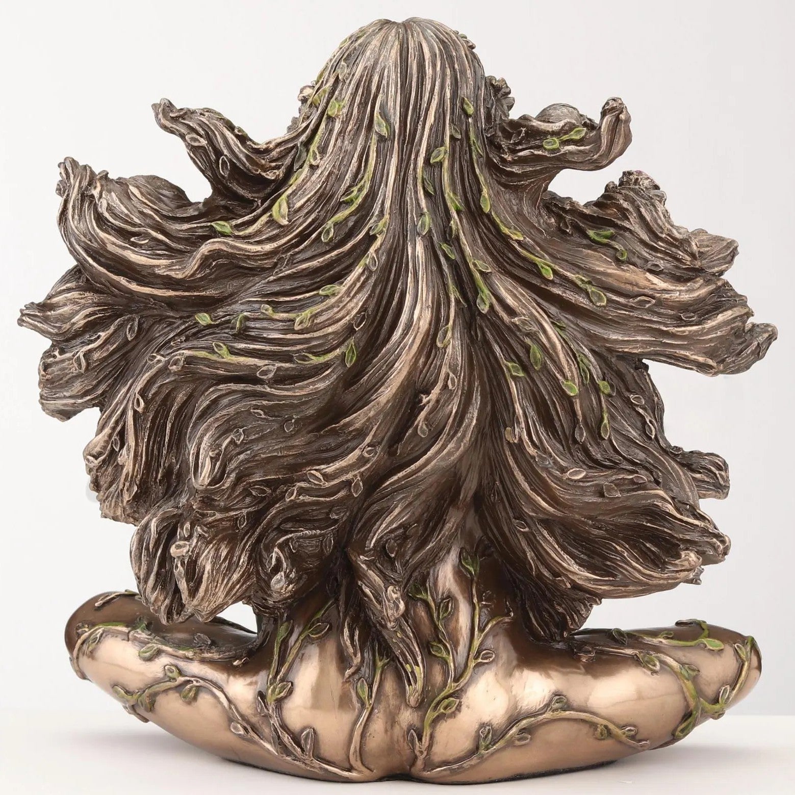 Gaia Earth Goddess with Butterflies | Handcrafted Bronze Decor