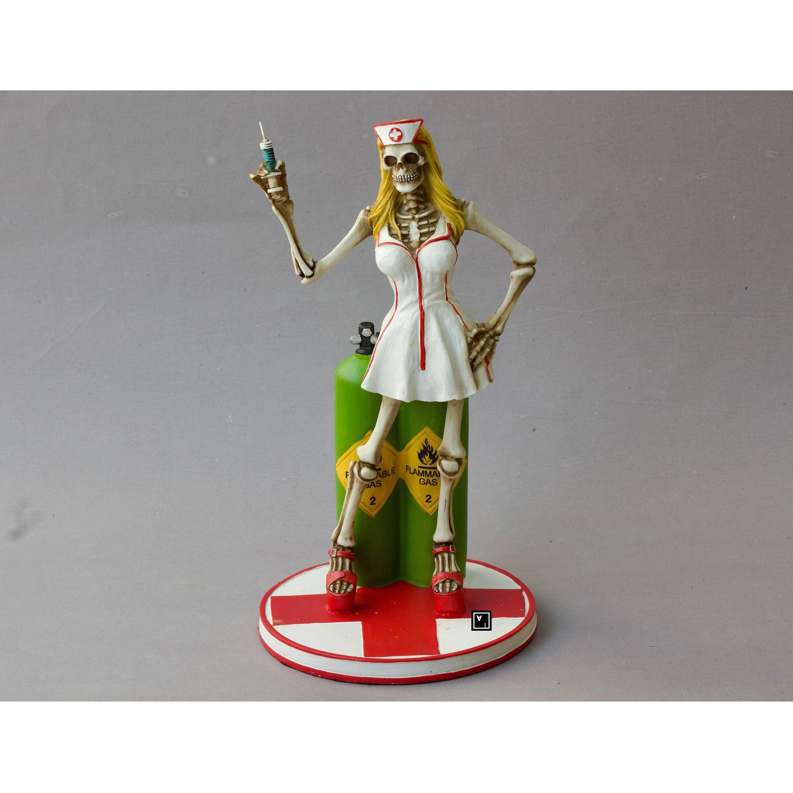 Skeleton Nurse | Figurines & Statues | Home Decor | Handcrafted