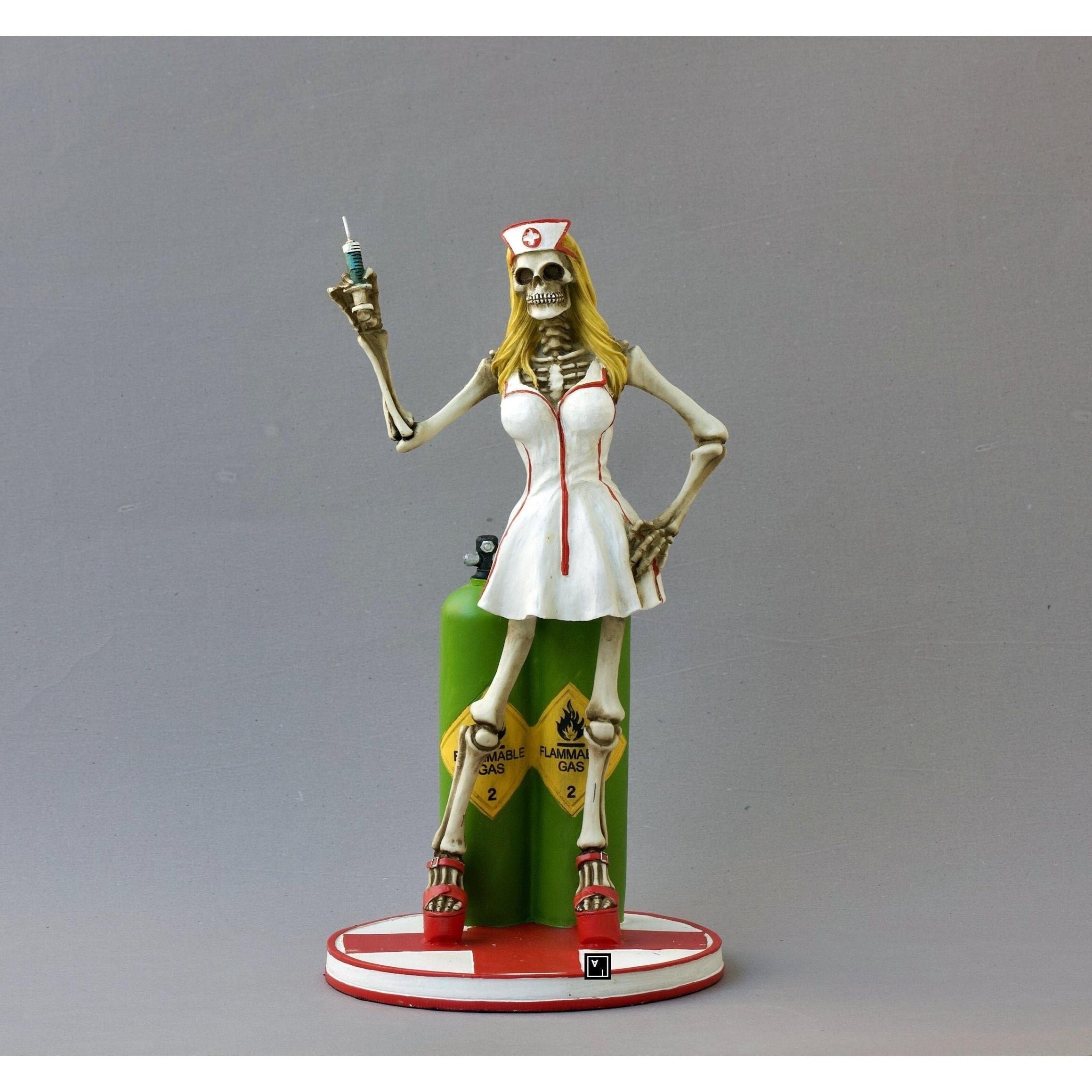 Skeleton Nurse | Figurines & Statues | Home Decor | Handcrafted