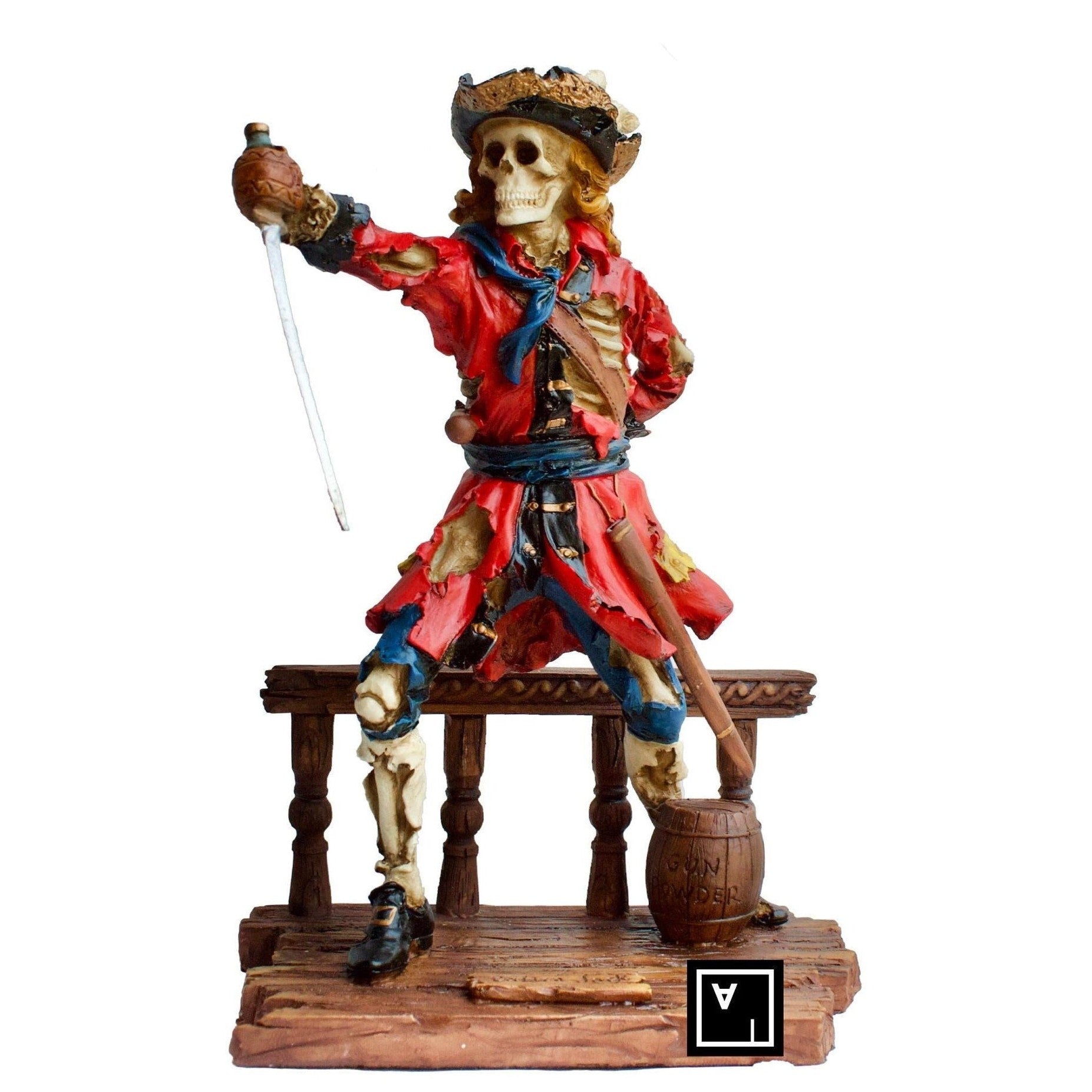 Skeleton Pirate Captain | Figurines & Statues | Home Decor