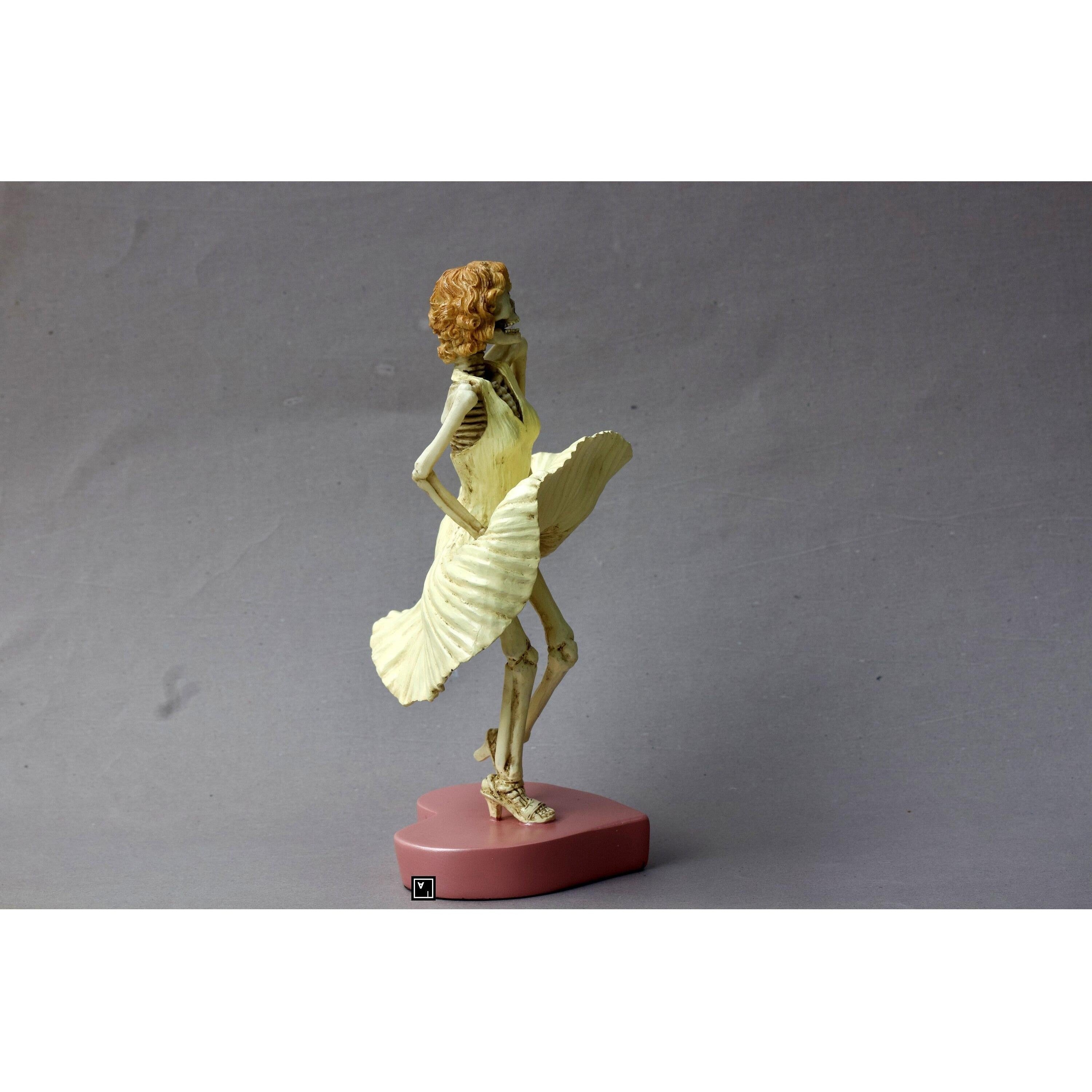 Skeleton Resin Marilyn Monroe | Curios & Collectibles | Home Decor