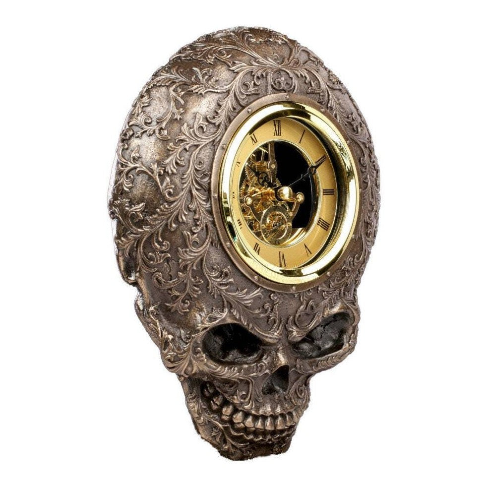Skeleton Skull Wall Clock | Clocks | Home Decor | Handcrafted