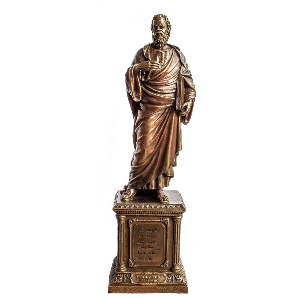 Socrates Statue Figurine. Greek Philosophers.I know that I know