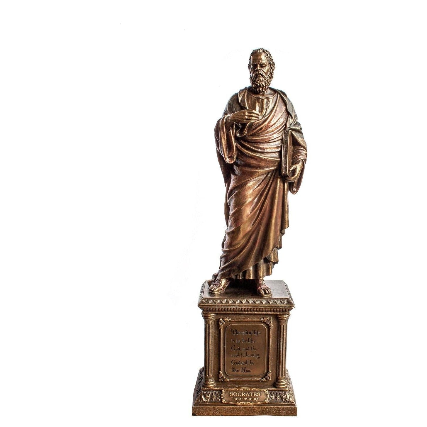 Socrates Statue Figurine. Greek Philosophers.I know that I know