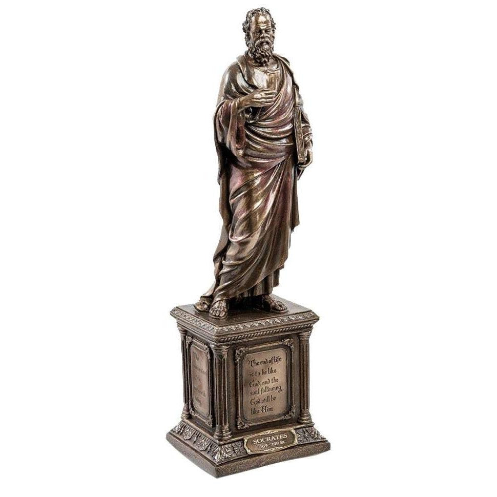 Socrates Statue Figurine. Greek Philosophers.I know that I know